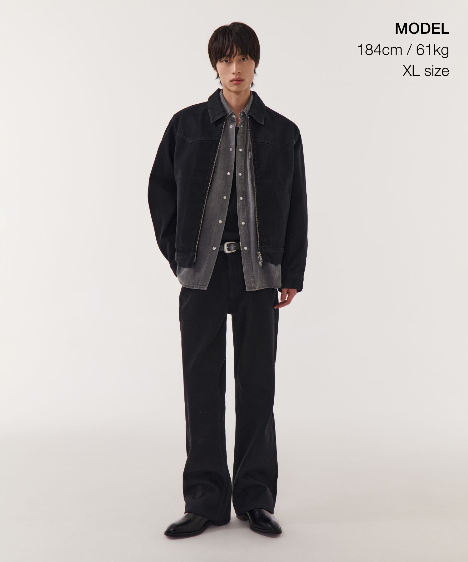 MUSINSA公式 | MUSINSA STANDARD デニムジップアップウエスタン