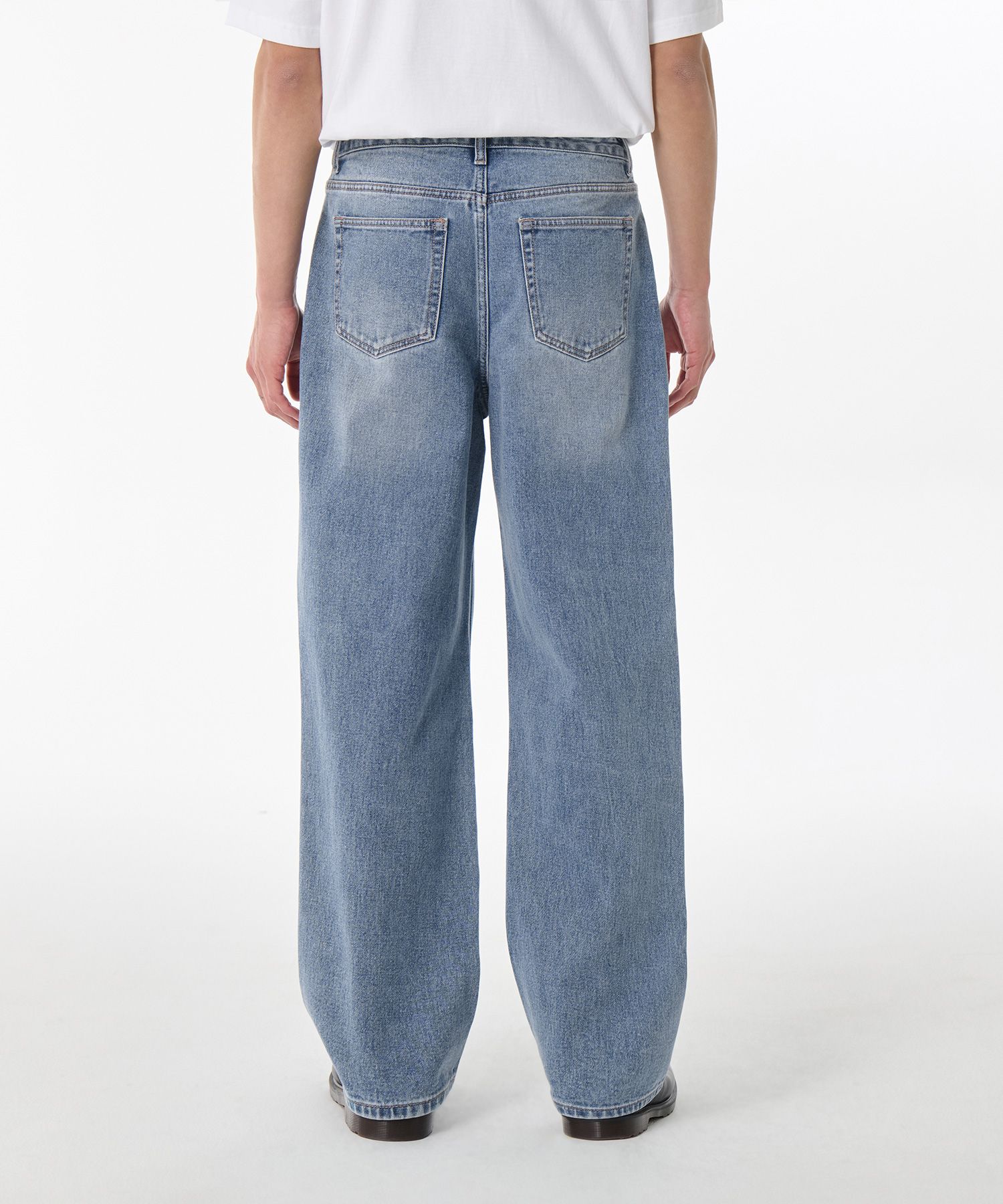 ★MUSINSA STANDARD★ KIPAS Straight Denim Pants Medium Indig MUSINSA | MUSINSA STANDARD Common Brush Wide Denim Pants