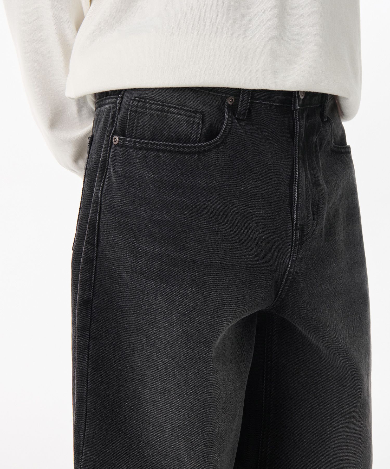 MUSINSA | MUSINSA STANDARD Common Brush Wide Denim Pants