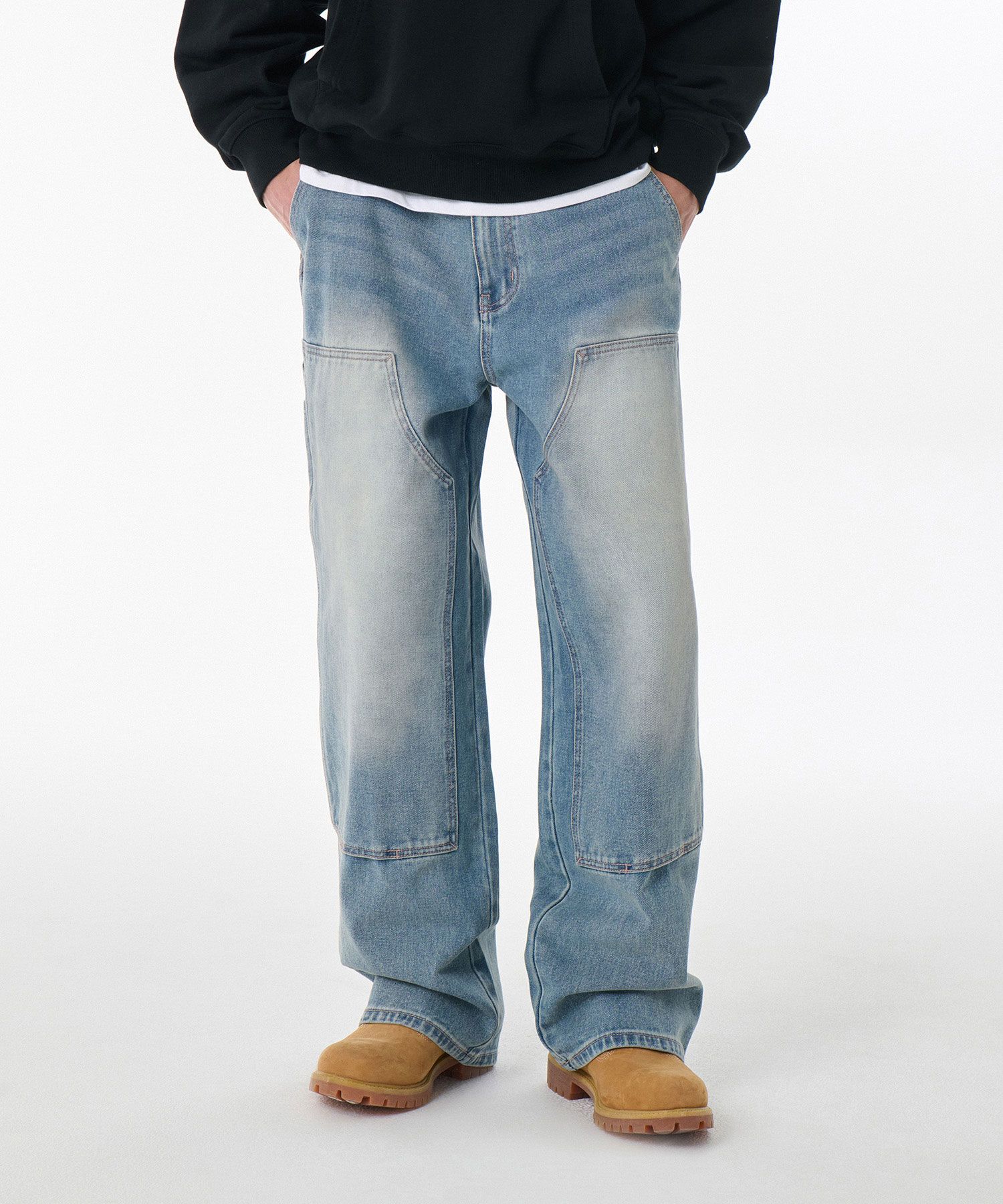 ★MUSINSA STANDARD★ Big Brush Extra Wide Double Knee Carpen MUSINSA公式 | MUSINSA STANDARD Big Brush Extra Wide Double