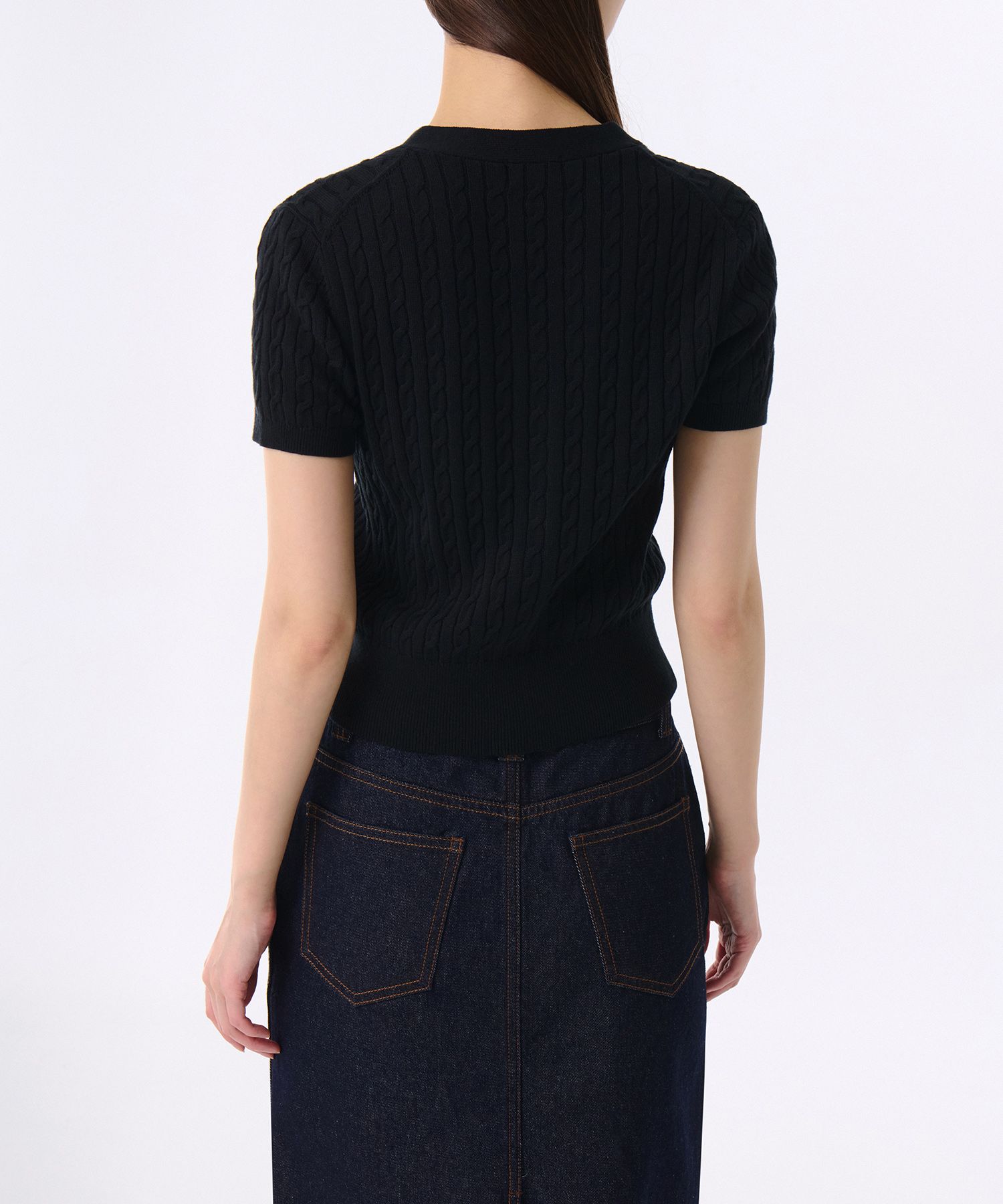 MUSINSA公式 | MUSINSA STANDARD WOMAN ウィメンズケーブル半袖