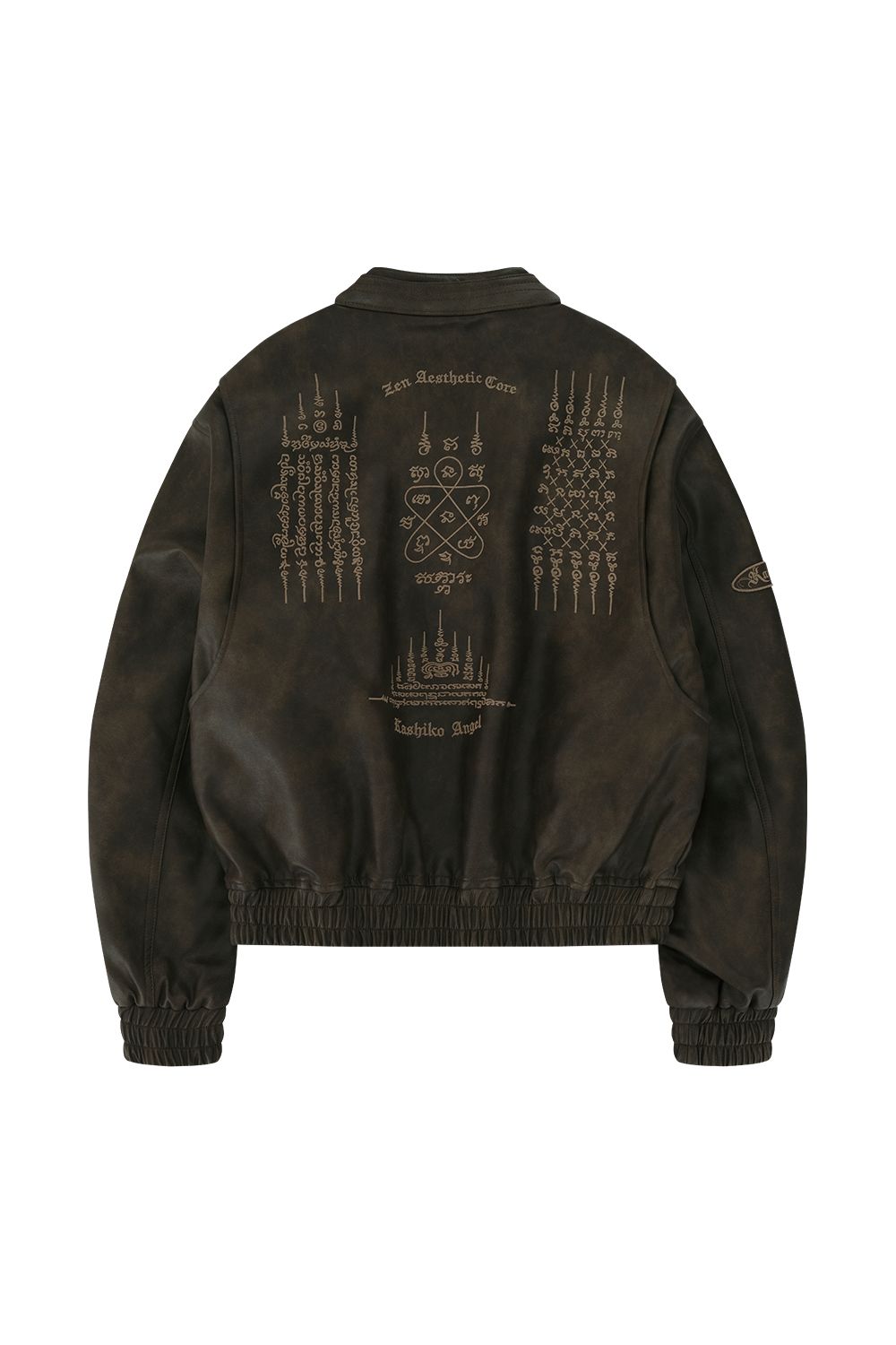 Kashiko☆Yantra Faux Leather jacket MUSINSA | KASHIKO Yantra Faux Leather jacket Brown