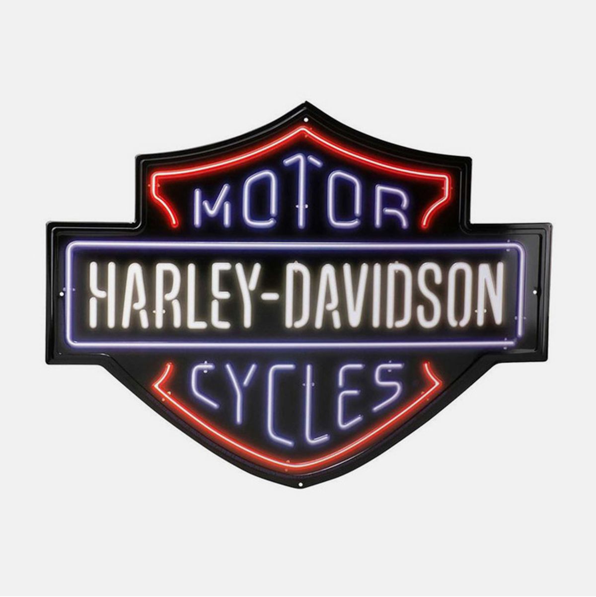 할리데이비슨(HARLEY-DAVIDSON) H-D 엠보싱 네온 바앤실드 틴사인