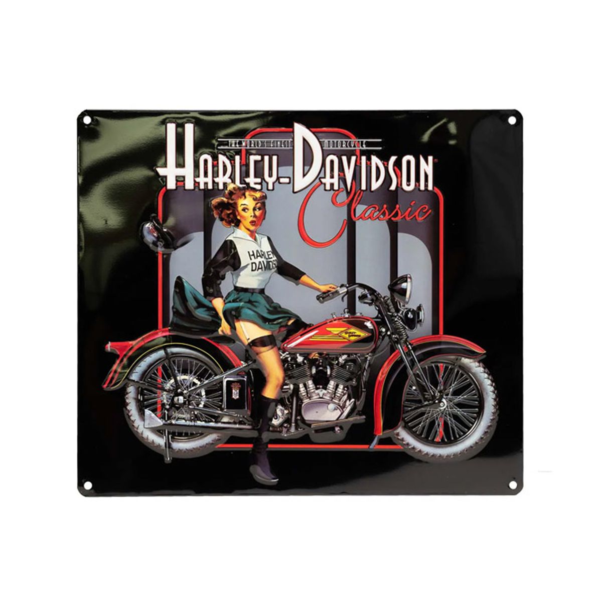 할리데이비슨(HARLEY-DAVIDSON) H-D 클래식 핀업 베이브  틴사인