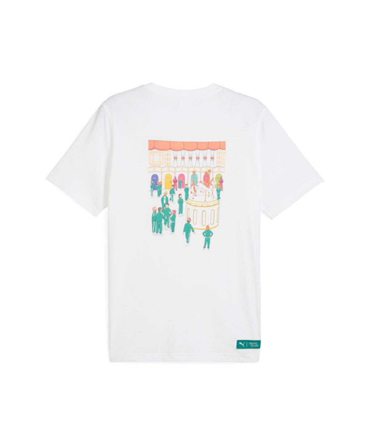 푸마(PUMA) 푸마 X 오징어게임 그래픽 티 - 화이트 / 627426-02