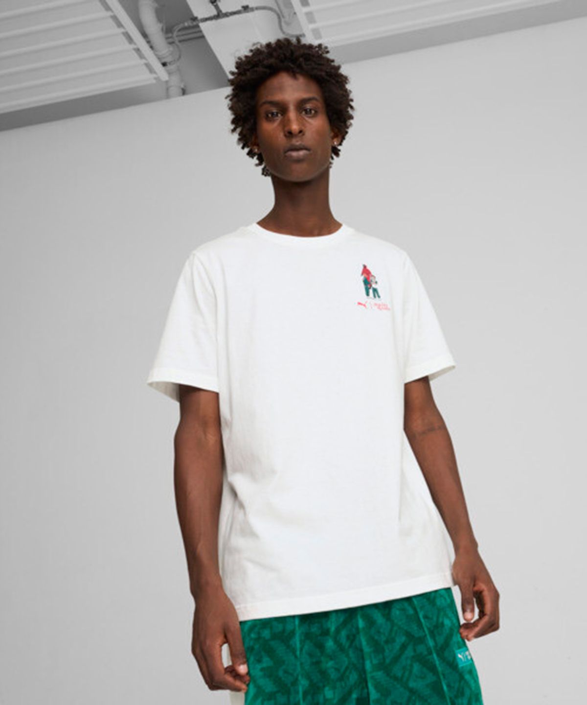 푸마(PUMA) 푸마 X 오징어게임 그래픽 티 - 화이트 / 627426-02