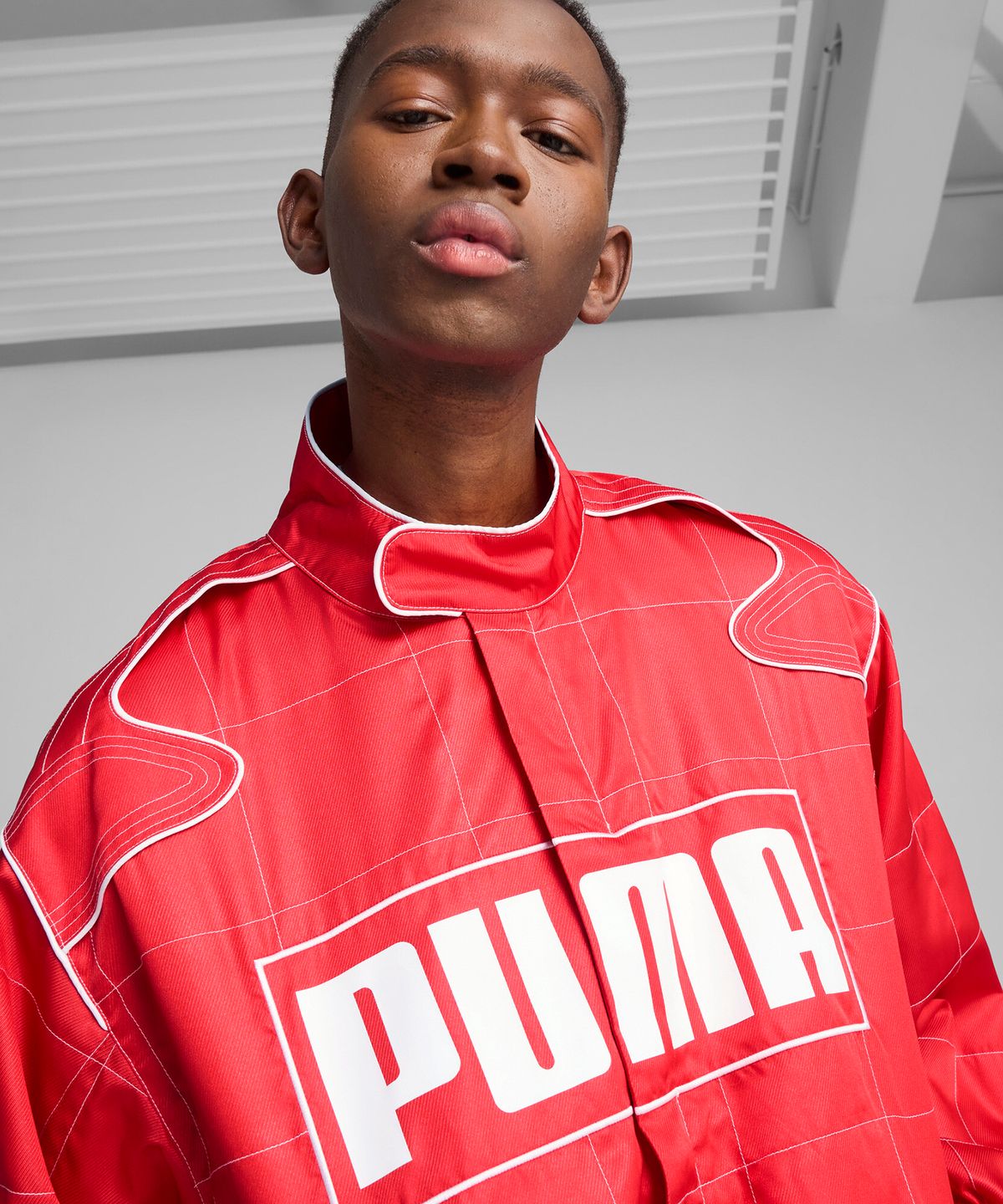 푸마(PUMA) 아카이브 시즈널 릴렉스 레이서 자켓 - 레드 / 629914-11