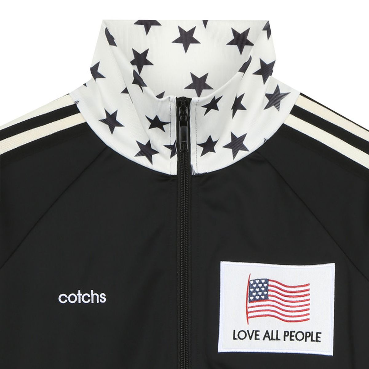 카치스(COTCHS) DINO DRIVER TRACK JACKET-BLACK