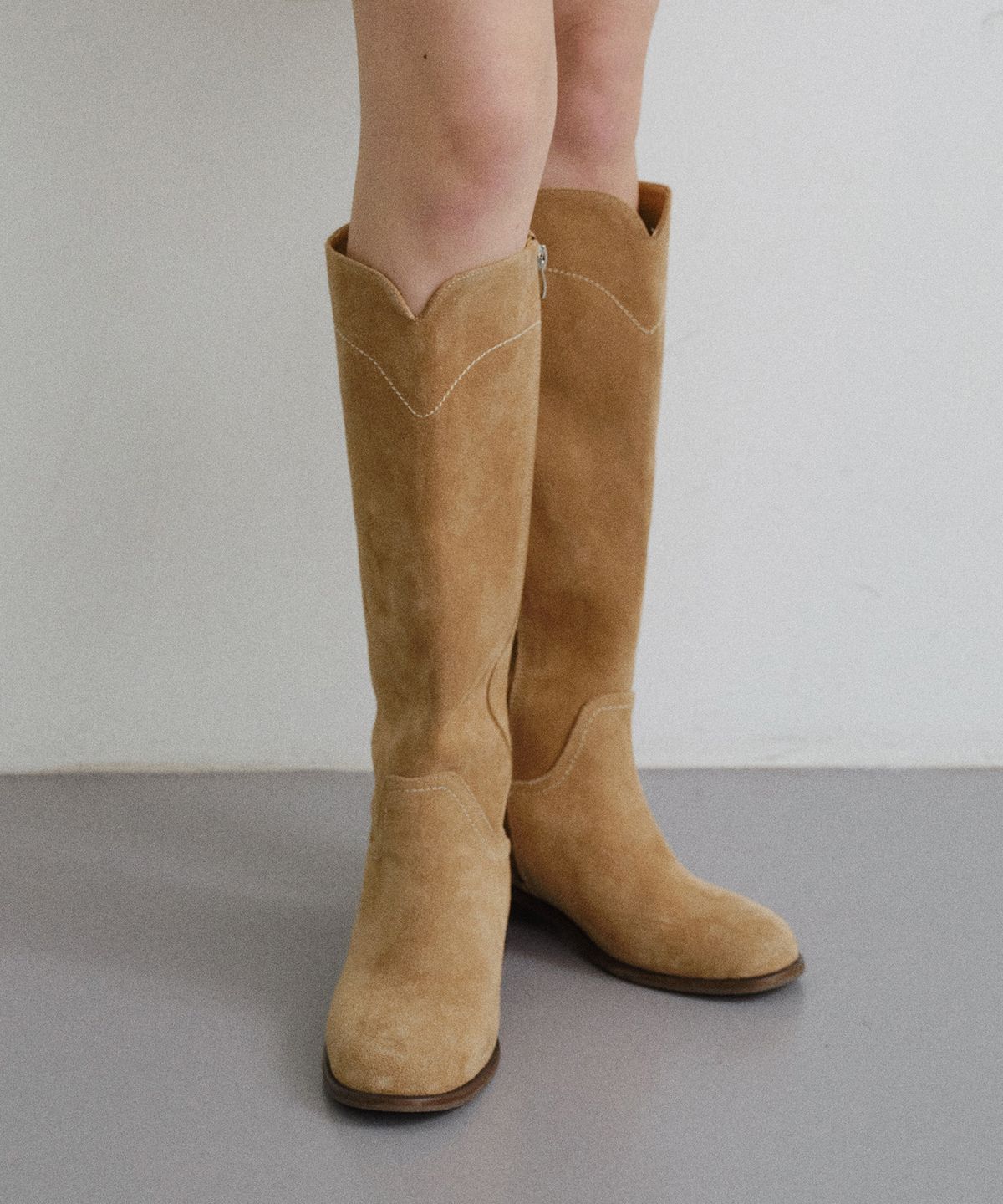 유라고(URAGO) Suede long boots