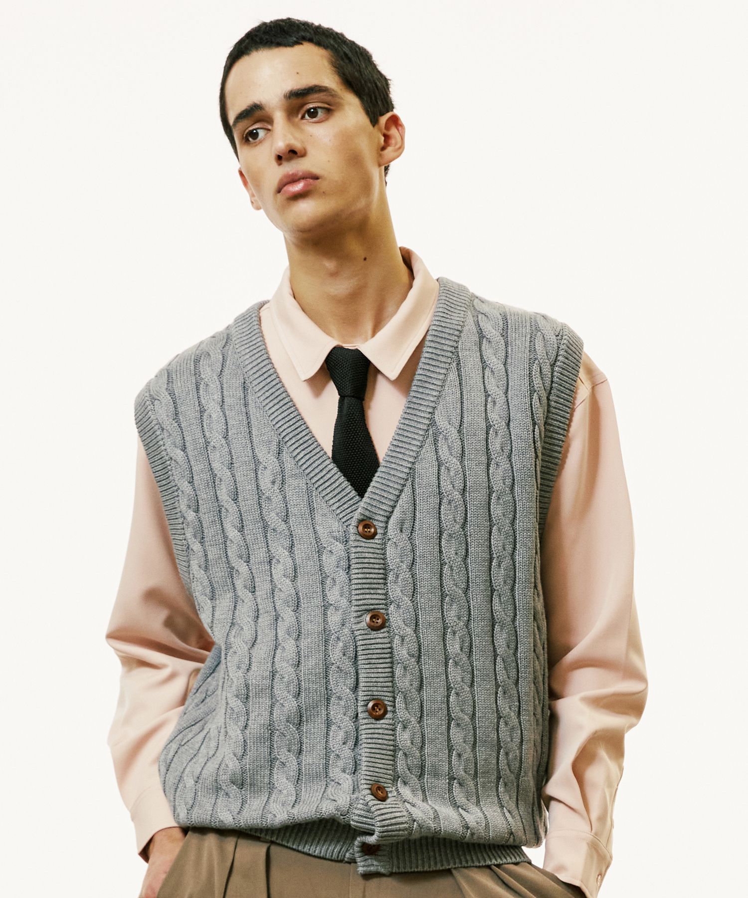 【2plan】23FW★ [MADE] Signature square knit tie MUSINSA | SSY Signature Square Tip Knit Tie