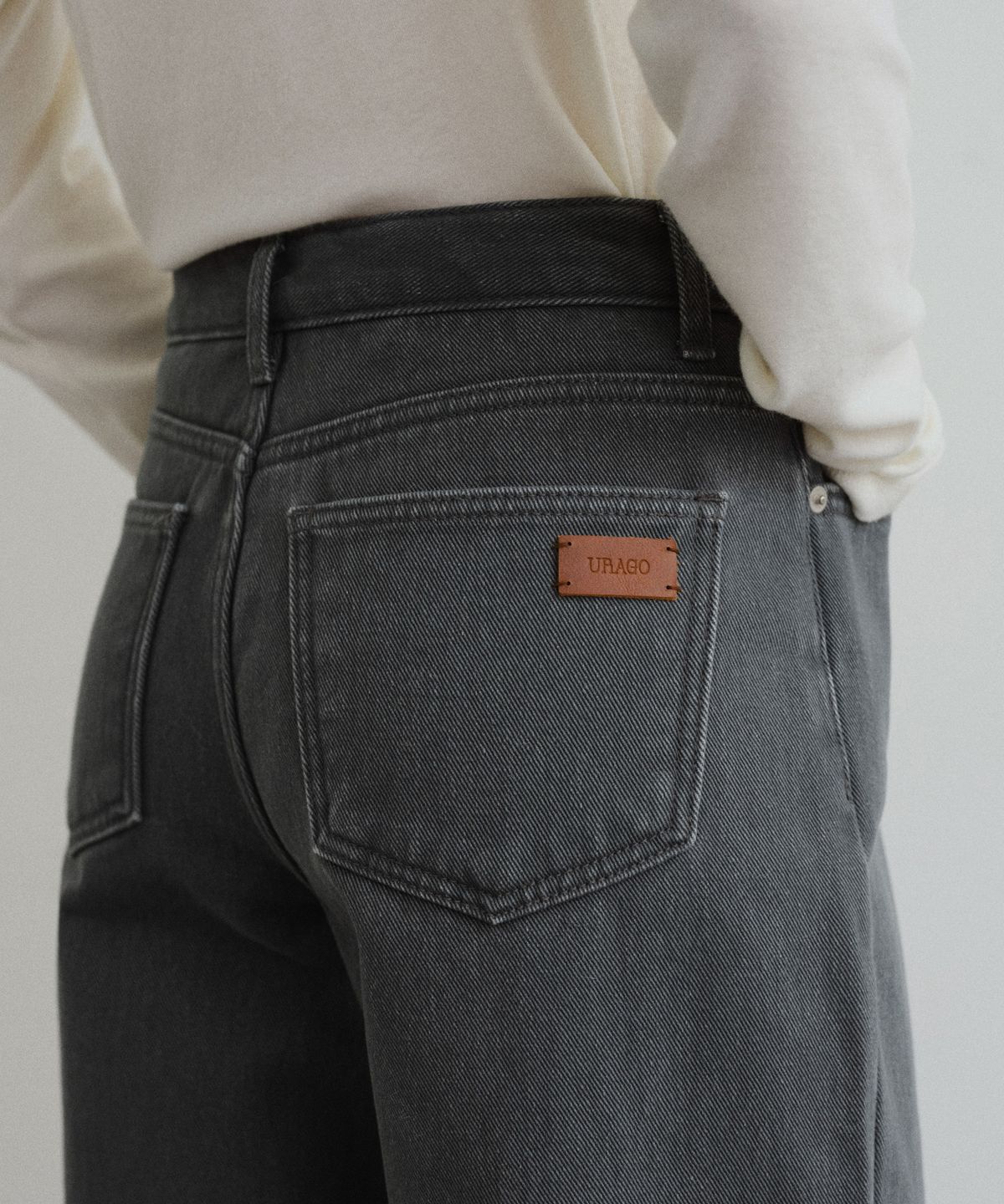 유라고(URAGO) Winter cotton wide denim