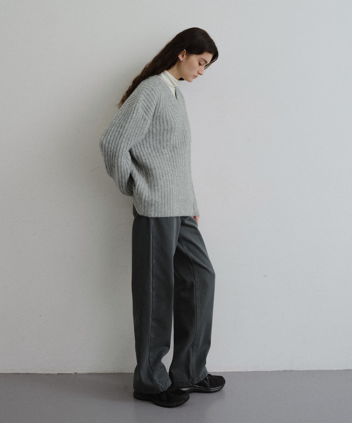 유라고(URAGO) Winter cotton wide denim