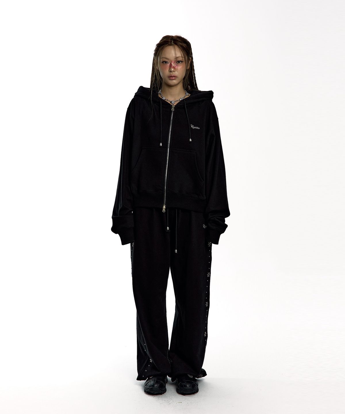 카시코(KASHIKO) Kashiko Comfy : Monk Trousers Black