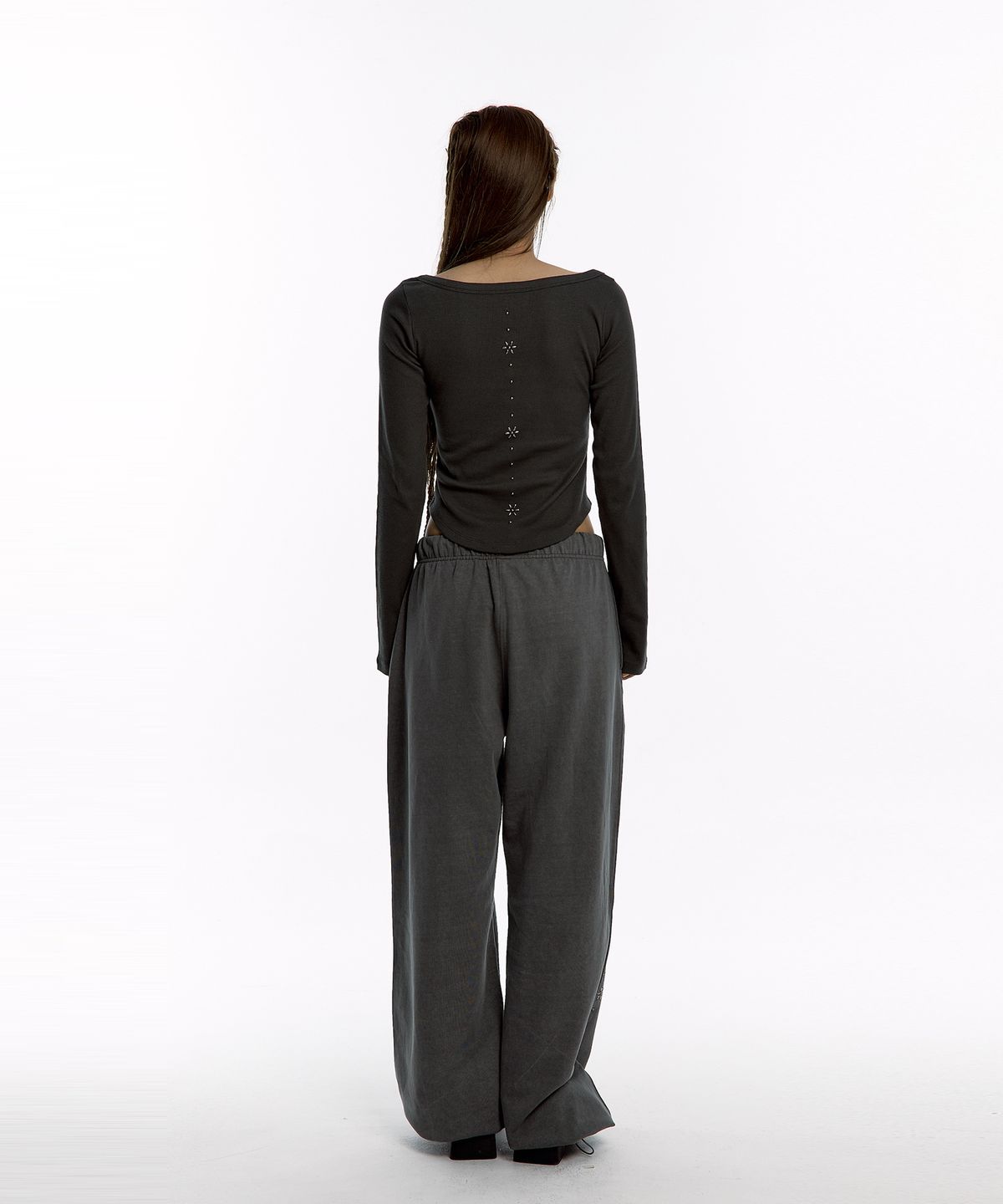 카시코(KASHIKO) Kashiko Comfy : Monk Trousers charcoal