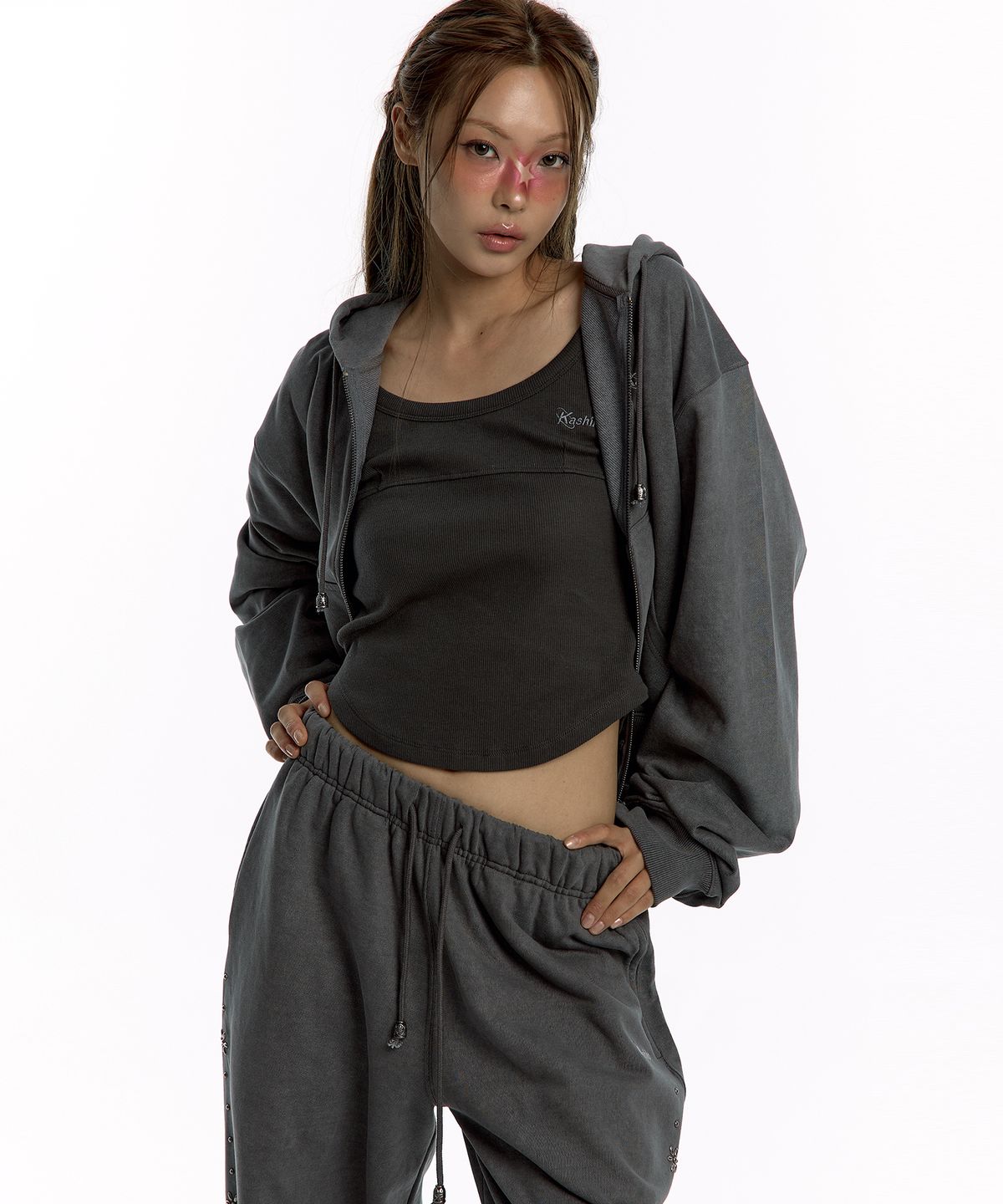 카시코(KASHIKO) Kashiko Comfy : Monk Trousers charcoal