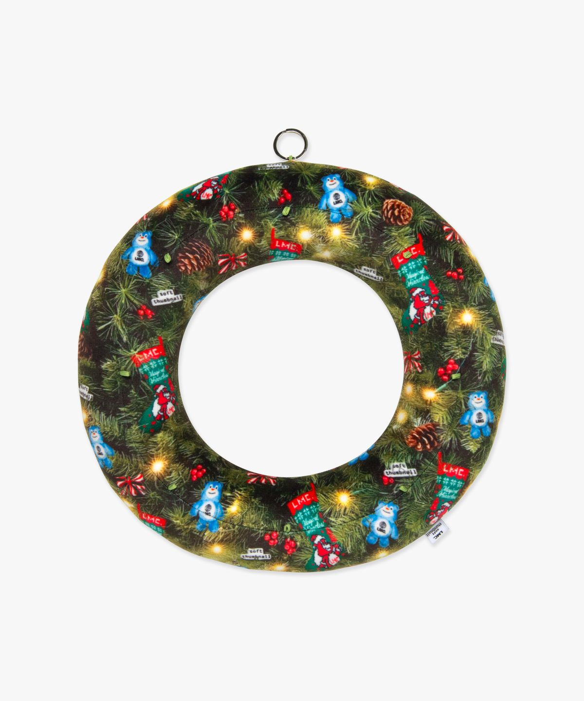 엘엠씨(LMC) LMC X SOFT THUMBNAIL HOLIDAY WREATH CUSHION multi