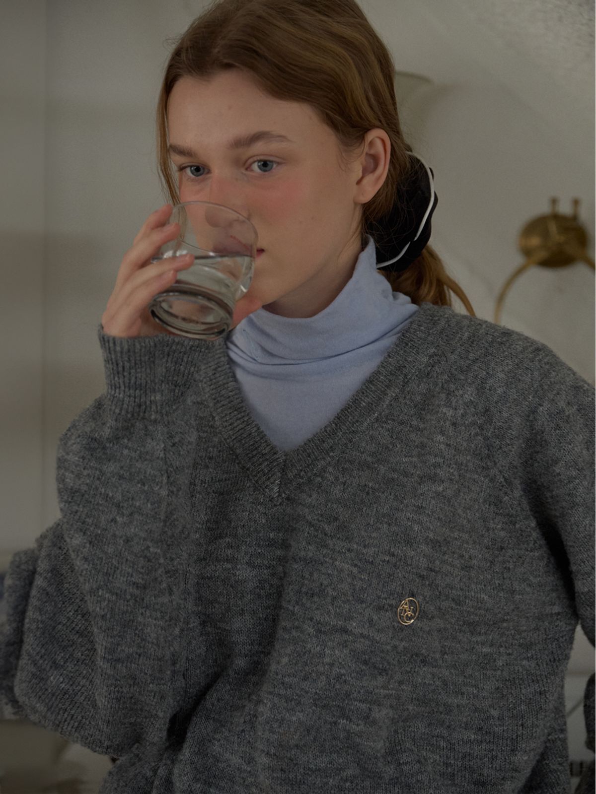 아노에틱(ANOETIC) SOFT V-NECK PULLOVER_3COLOR
