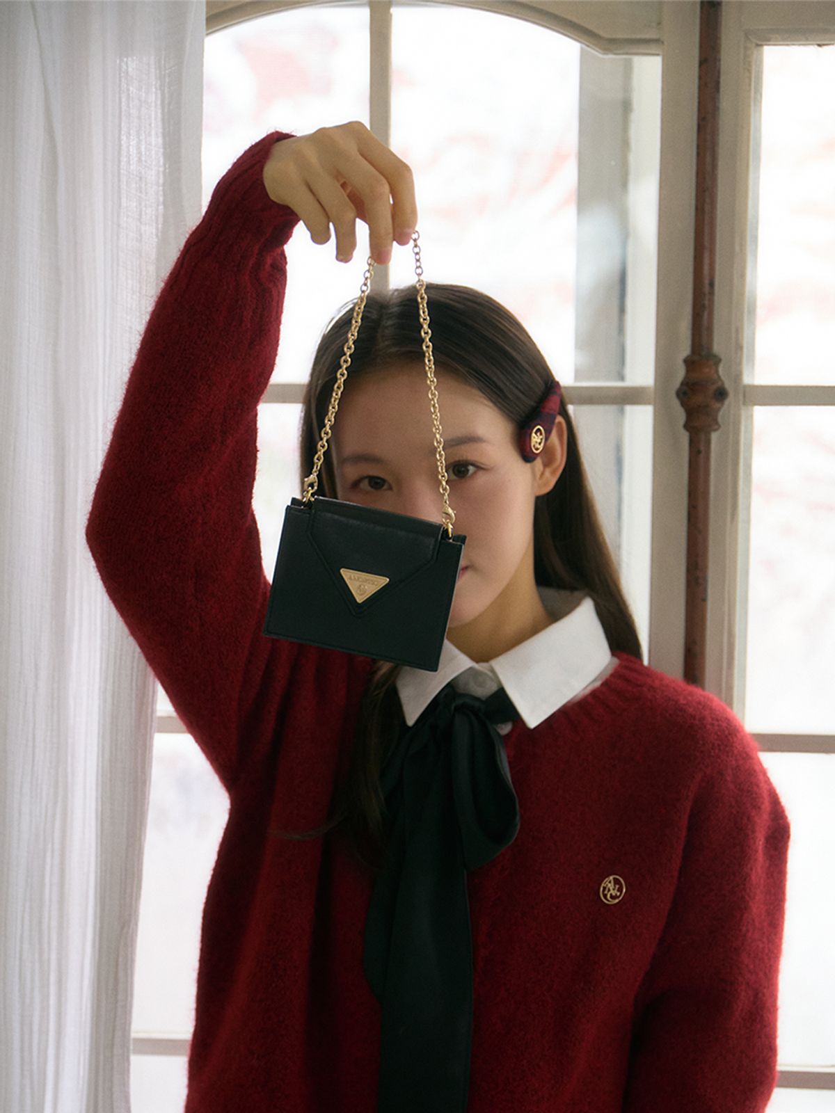 아노에틱(ANOETIC) ANC MINI CROSS WALLET BAG_BLACK