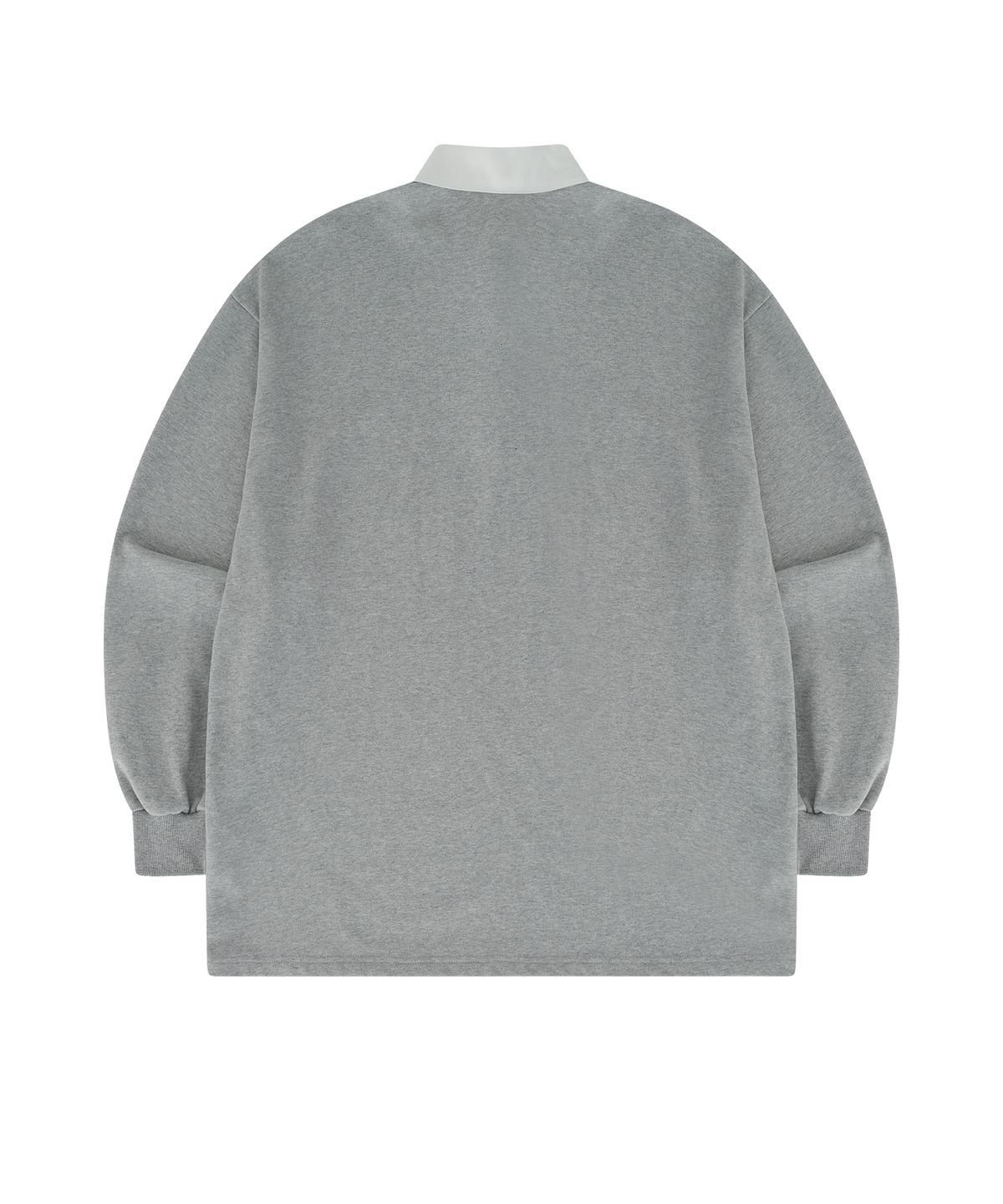 카시코(KASHIKO) Aesthetic Collar Rugby Shirts Gray