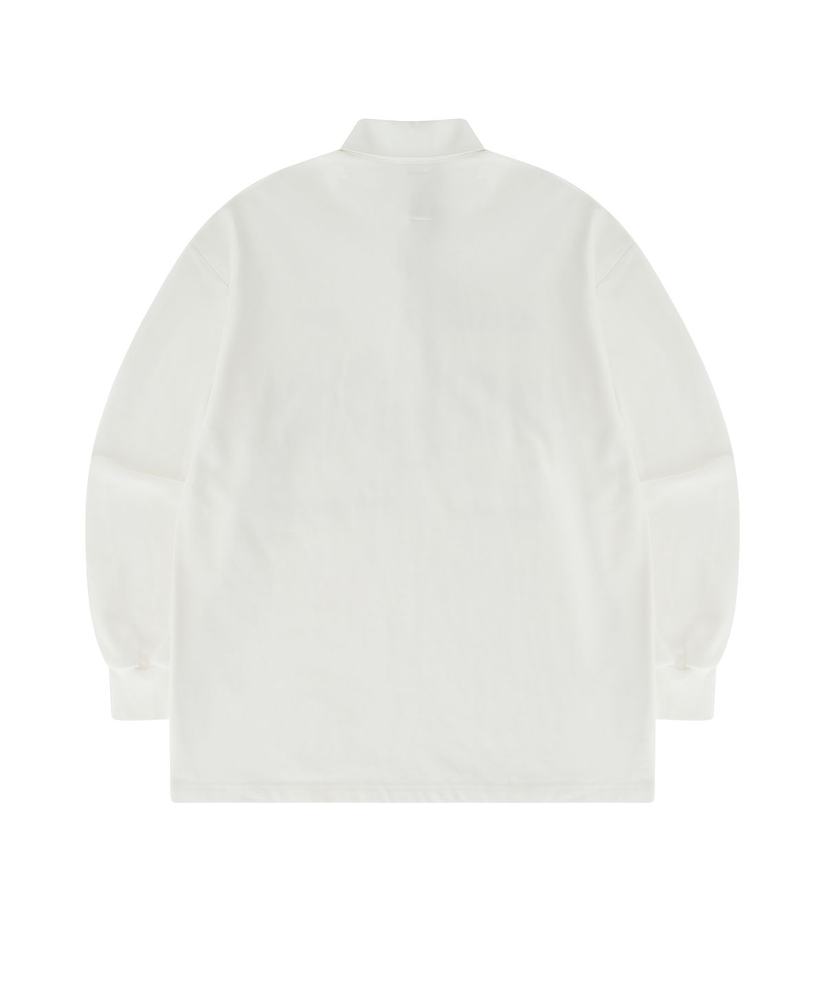 카시코(KASHIKO) Aesthetic Collar Rugby Shirts White