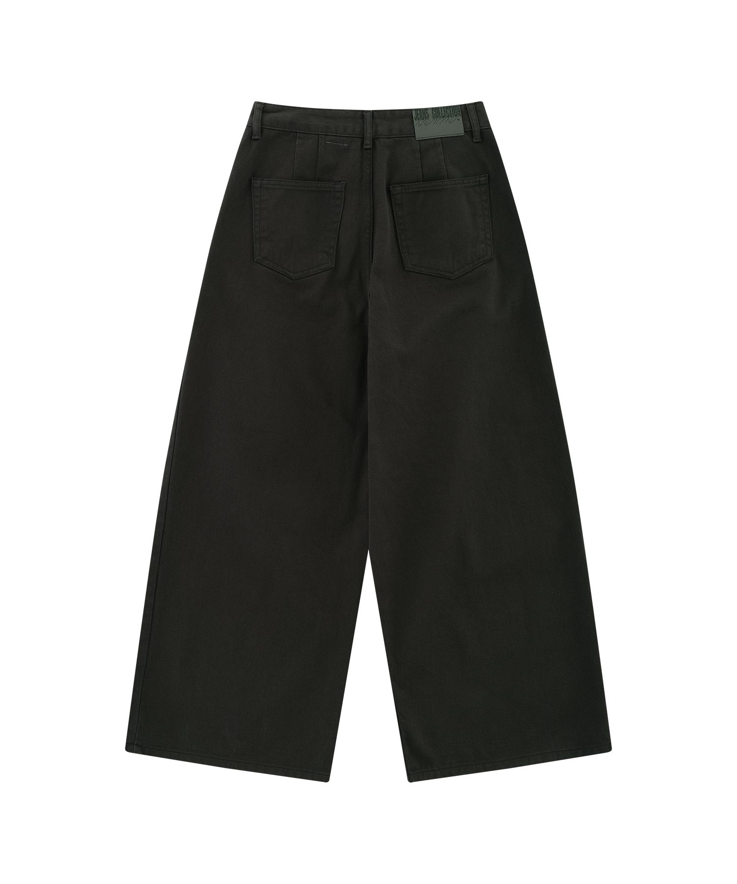 【Kashiko】 Embroidered Pintuck Wide Pants BLACK CHARCOAL 카시코(KASHIKO) Embroidered Pintuck Wide Pants Charcoal