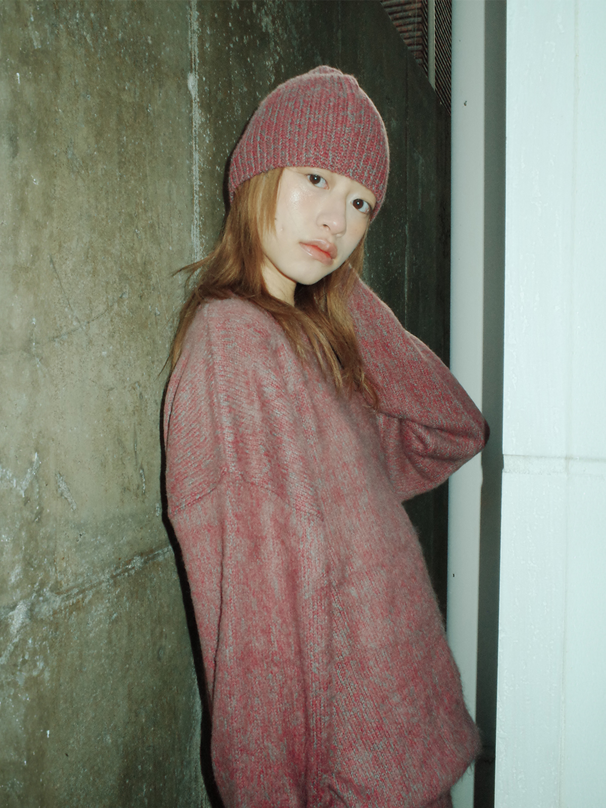 토우토우 아카이브(TOWTOW ARCHIVE) 코지 비니 러스티 레드