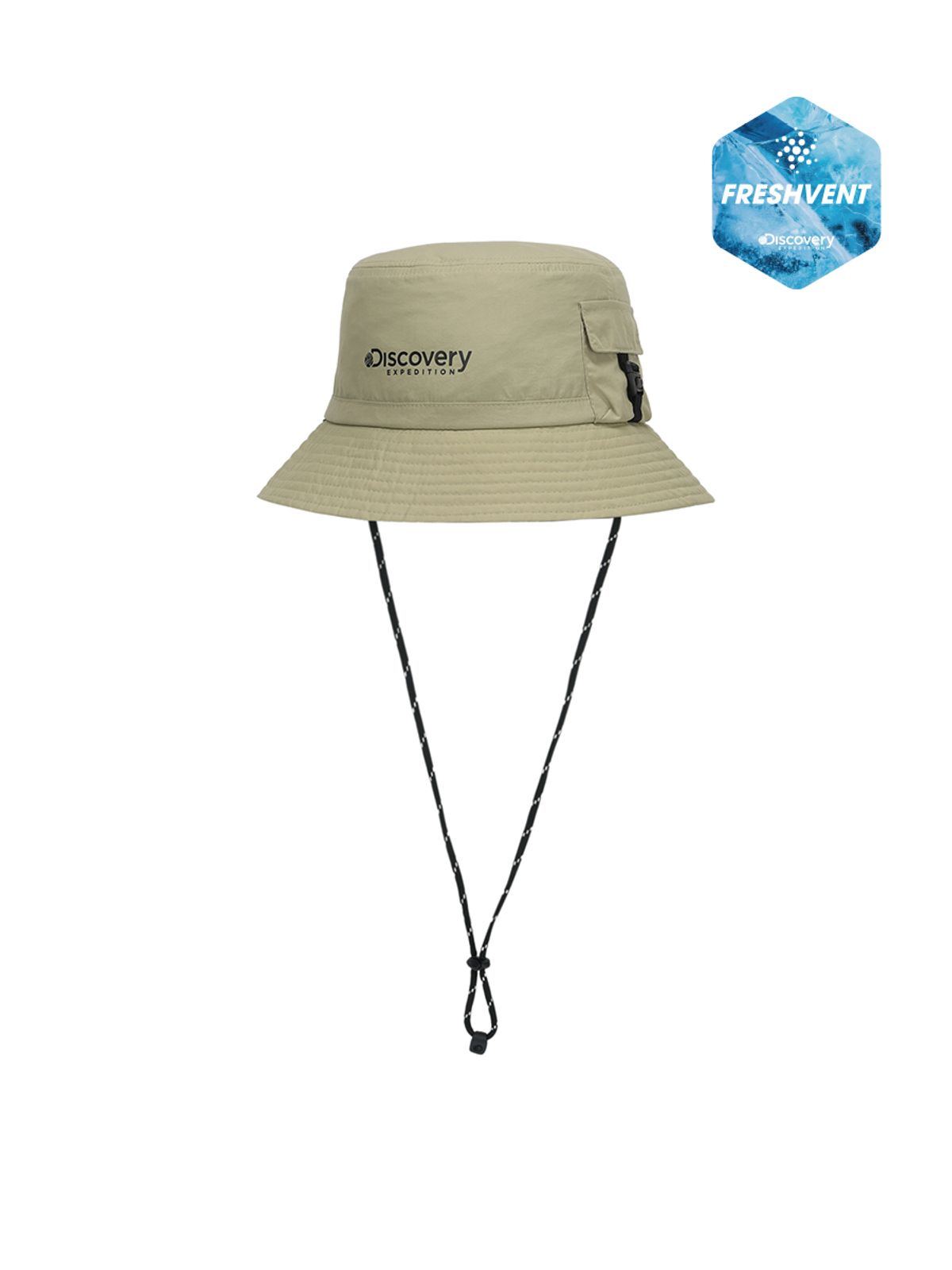 디스커버리 익스페디션(DISCOVERY EXPEDITION) 프레시벤트 아웃도어 포켓 버킷햇 (BEIGE)