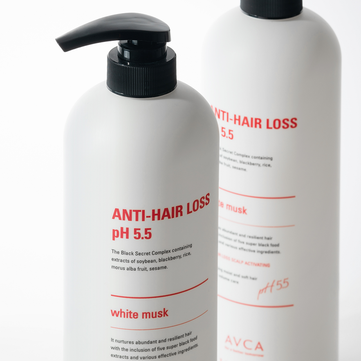 아브카(AVCA) 약산성 두피케어 탈모기능성 샴푸 화이트머스크향 1000ml