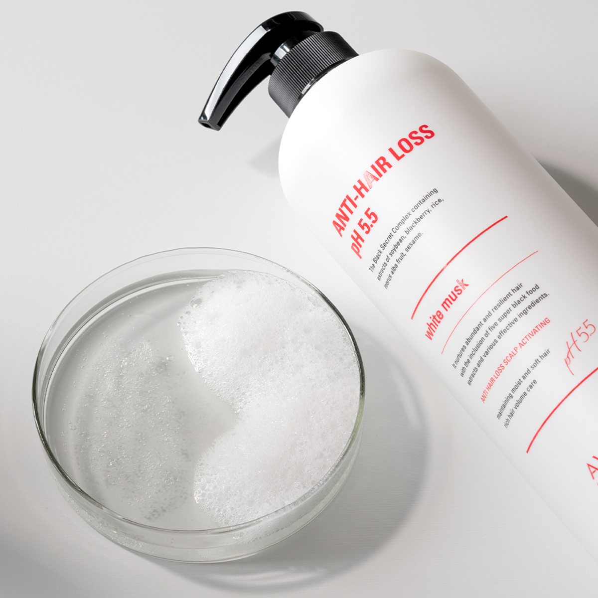 아브카(AVCA) 약산성 두피케어 탈모기능성 샴푸 화이트머스크향 1000ml 2개