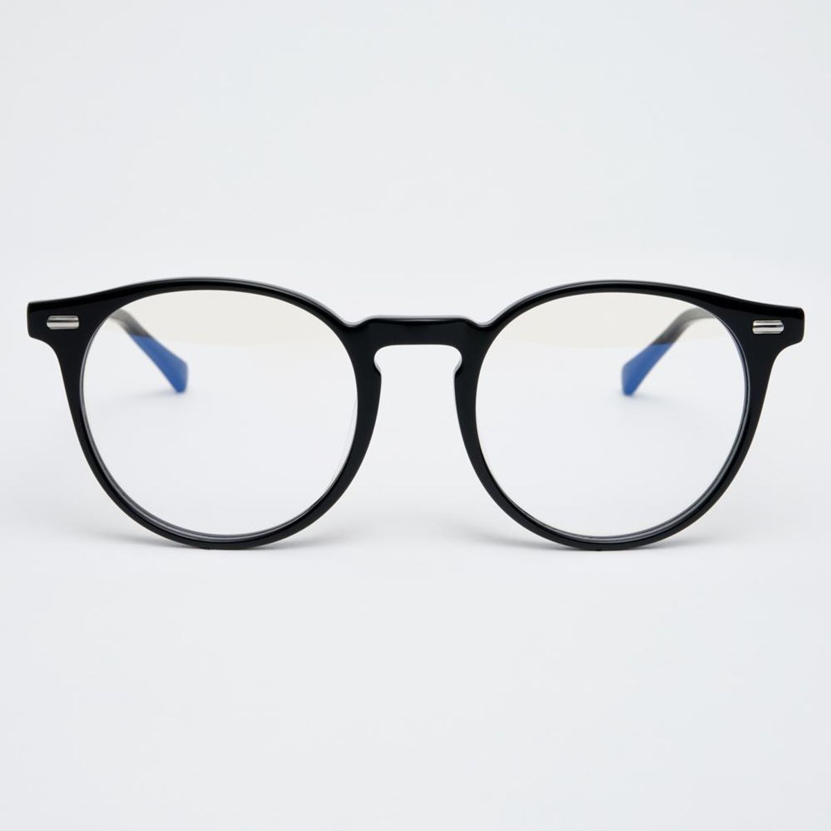 알로아이웨어(ALO EYEWEAR) [illusionist] 오버사이즈 보스턴 프레임 라운드 뿔테 블랙 안경테 IL7411 0909G 블루라이트 렌즈 선택