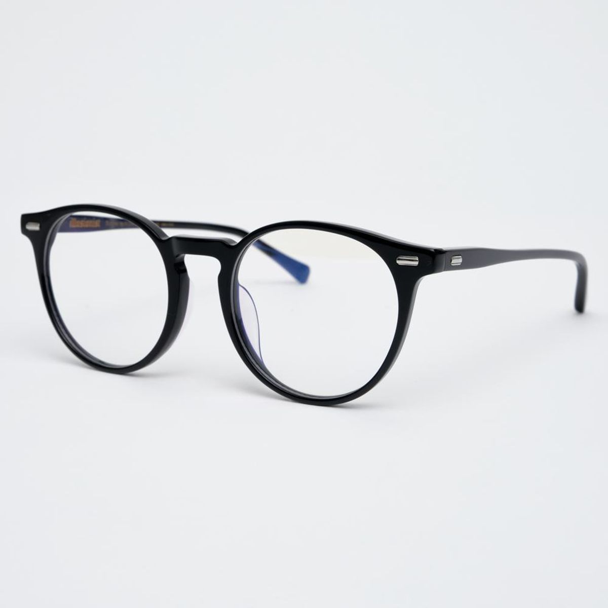 알로아이웨어(ALO EYEWEAR) [illusionist] 오버사이즈 보스턴 프레임 라운드 뿔테 블랙 안경테 IL7411 0909G 블루라이트 렌즈 선택