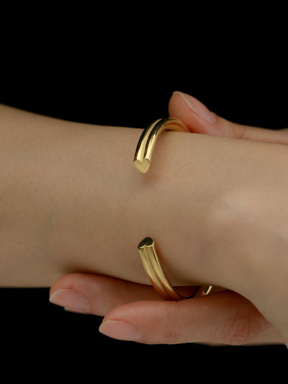 링키래버토리(LINKY LABORATORY) Apple Heart Bangle B_(Gold)
