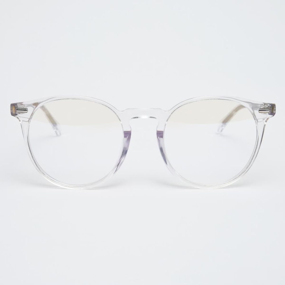 알로아이웨어(ALO EYEWEAR) [illusionist] 오버사이즈 보스턴 프레임 라운드 뿔테 투명 클리어 안경테 IL7411 2020G 블루라이트 렌즈 선택