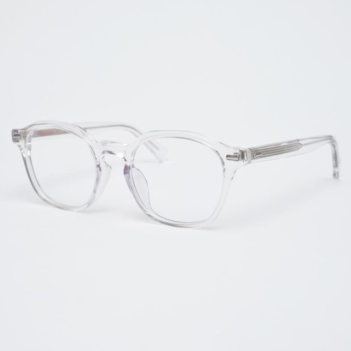 알로아이웨어(ALO EYEWEAR) [illusionist] 오버사이즈 보스턴 프레임 라운드 뿔테 투명 클리어 안경테 IL7411 2020G 블루라이트 렌즈 선택