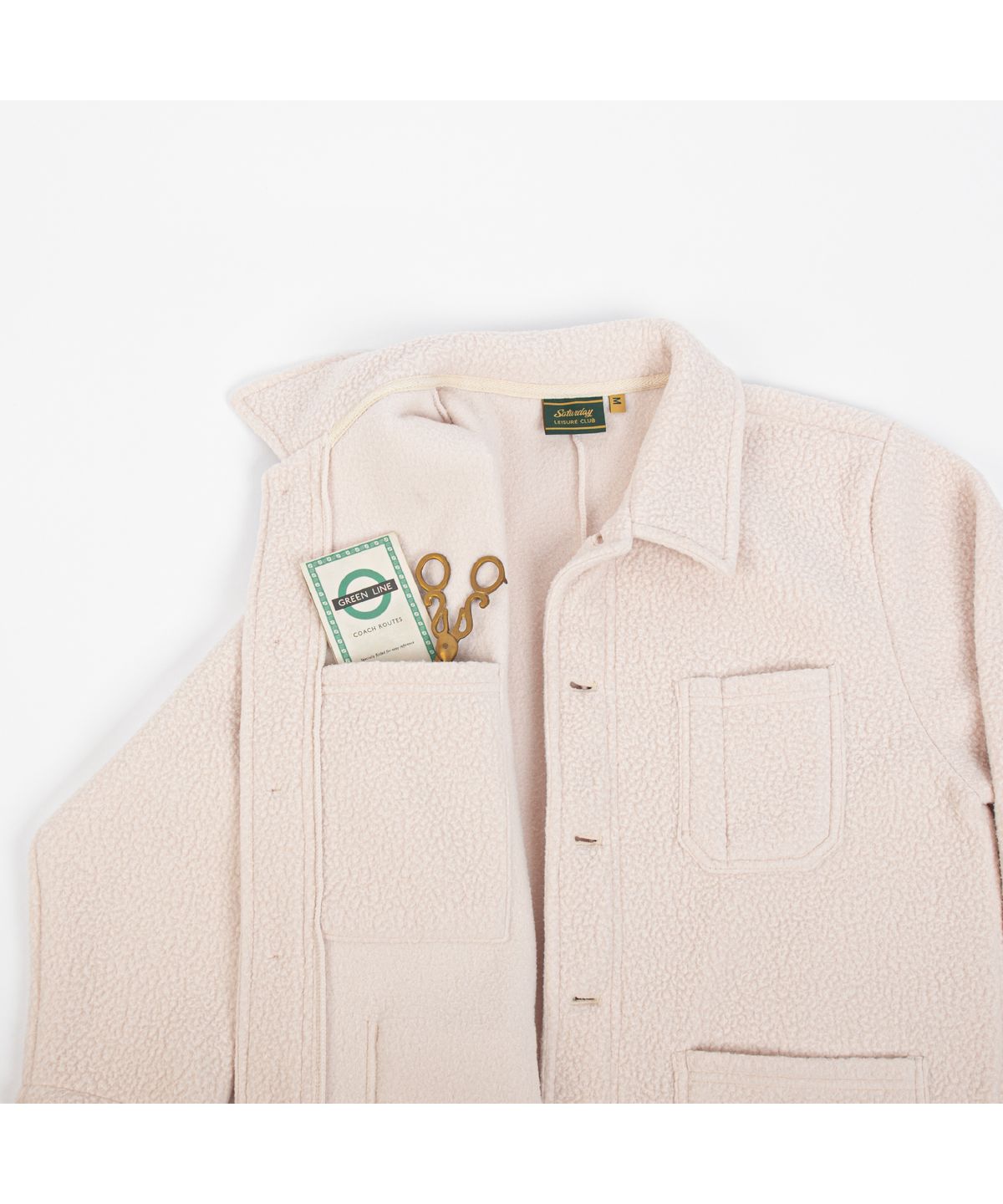 세러데이 레저 클럽(SATURDAY LEISURE CLUB) Leisure Fleece Work Jacket(Unisex) - Ivory
