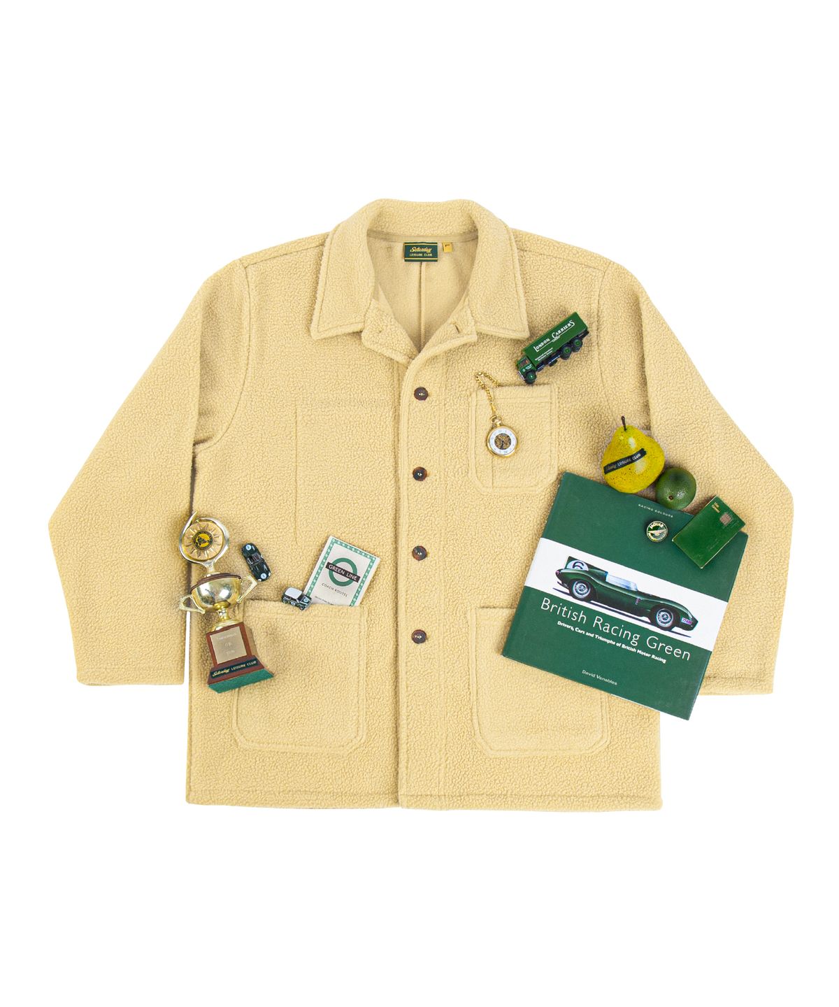세러데이 레저 클럽(SATURDAY LEISURE CLUB) Leisure Fleece Work Jacket(Unisex) - Light Mustard