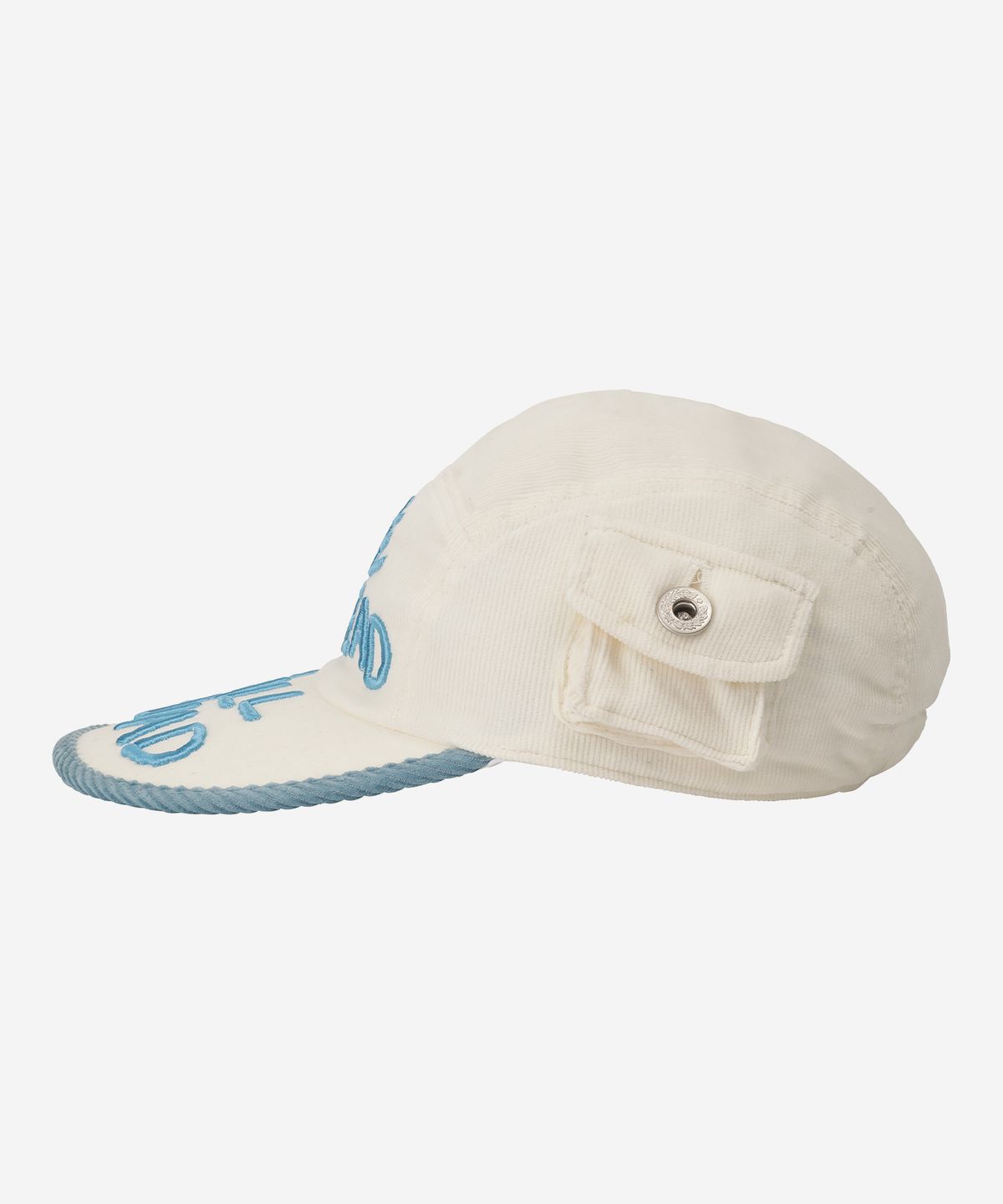 프라블럼올웨이즈(PROBLEMALLWAYS) Bonehead Ball Squad Corduroy Pocket Camp Cap White