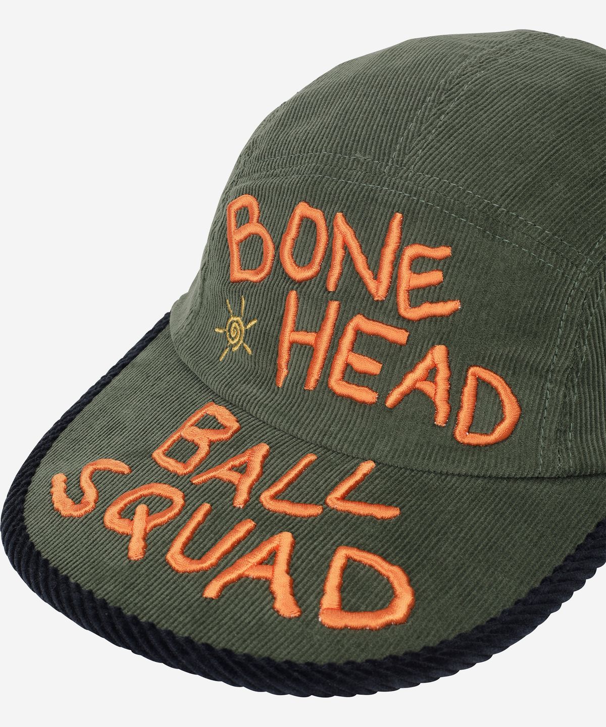 프라블럼올웨이즈(PROBLEMALLWAYS) Bonehead Ball Squad Corduroy Pocket Camp Cap Green