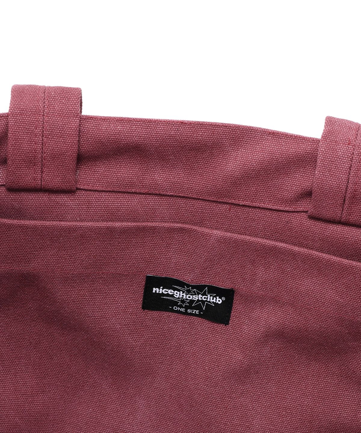 나이스고스트클럽(NICEGHOSTCLUB) [X SOULPUSSSY CAT]GHOSTSOULGIRL TOTE BAG_BURGUNDY(NG2EFUAB50D)