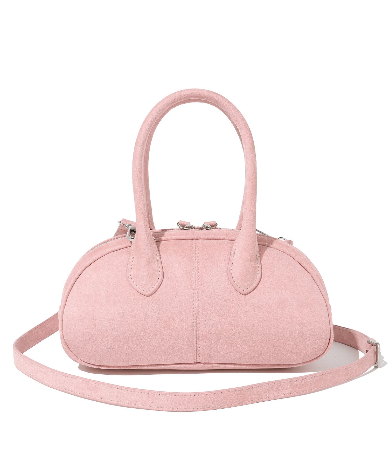 MUSINSA | COVERNAT WOMAN Cloverheart Classic Suede Tote Bag Pink