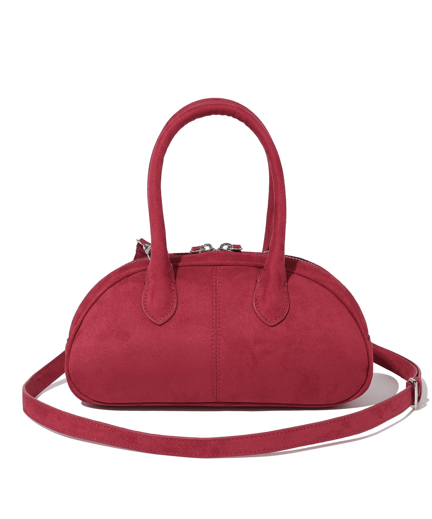 [COVERNAT]★CLOVER HEART CLASSIC SUEDE TOTE BAG MUSINSA | COVERNAT WOMAN Cloverheart Classic Suede Tote Bag Red