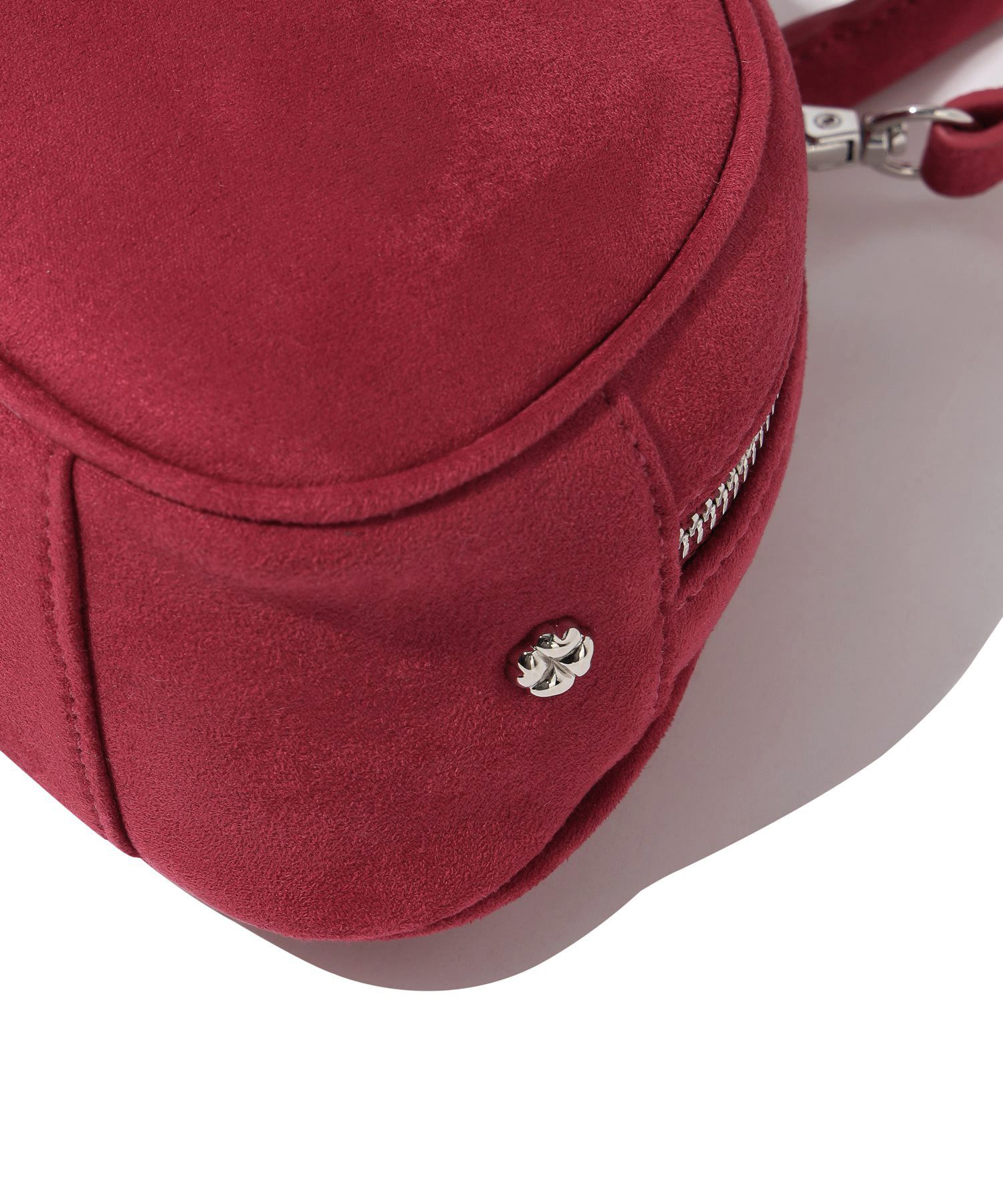 MUSINSA | COVERNAT WOMAN Cloverheart Classic Suede Tote Bag Red