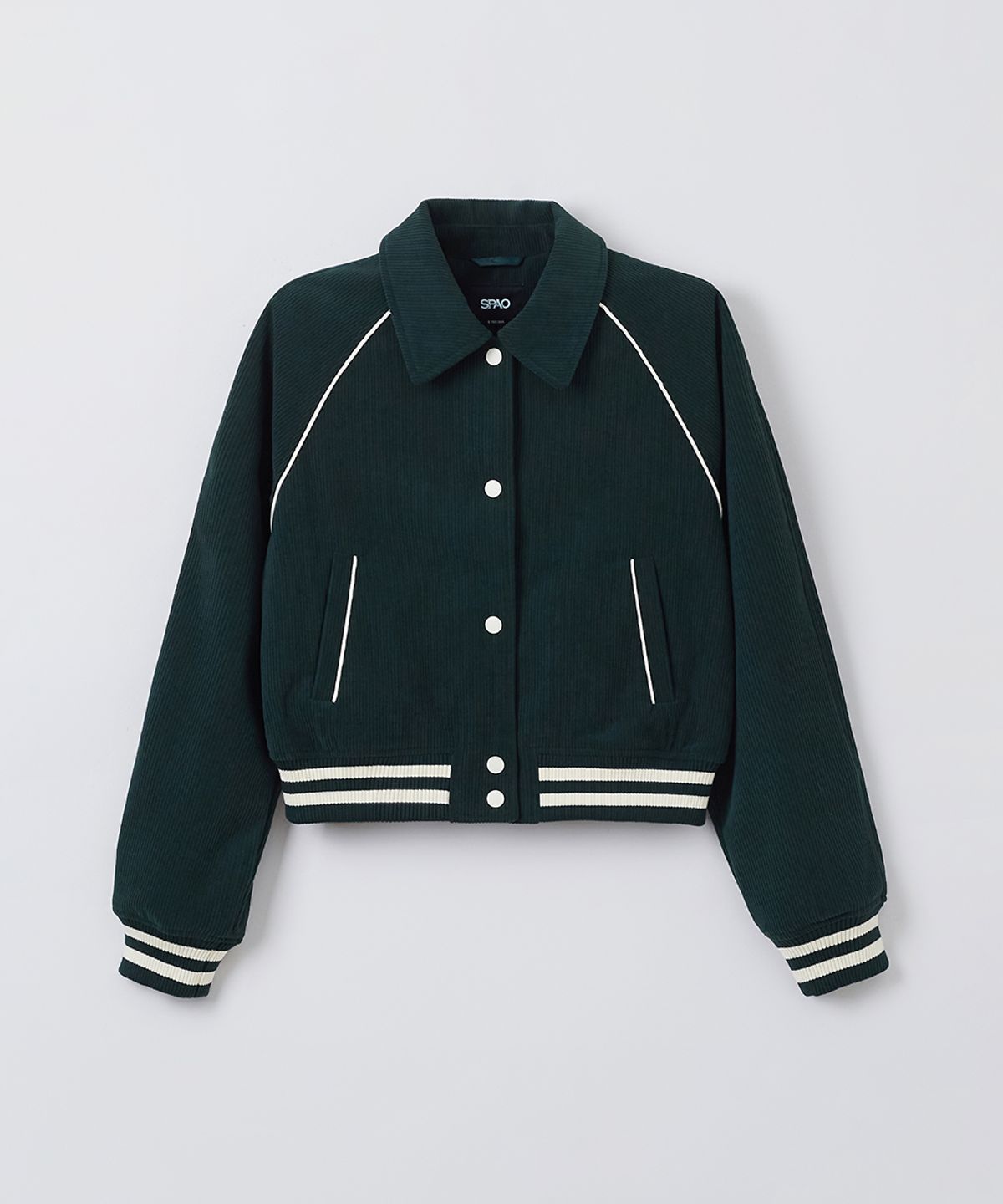 스파오(SPAO) 여성 베이직 바시티 재킷_SPJAF12G02