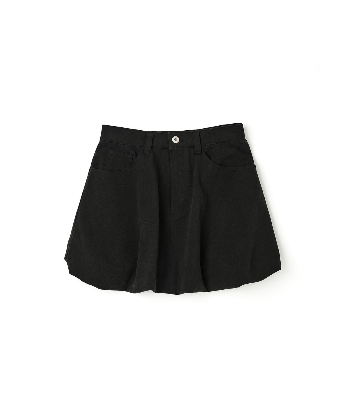 라츠유(LOTSYOU) lotsyou_Crunchy Balloon Skirt Black