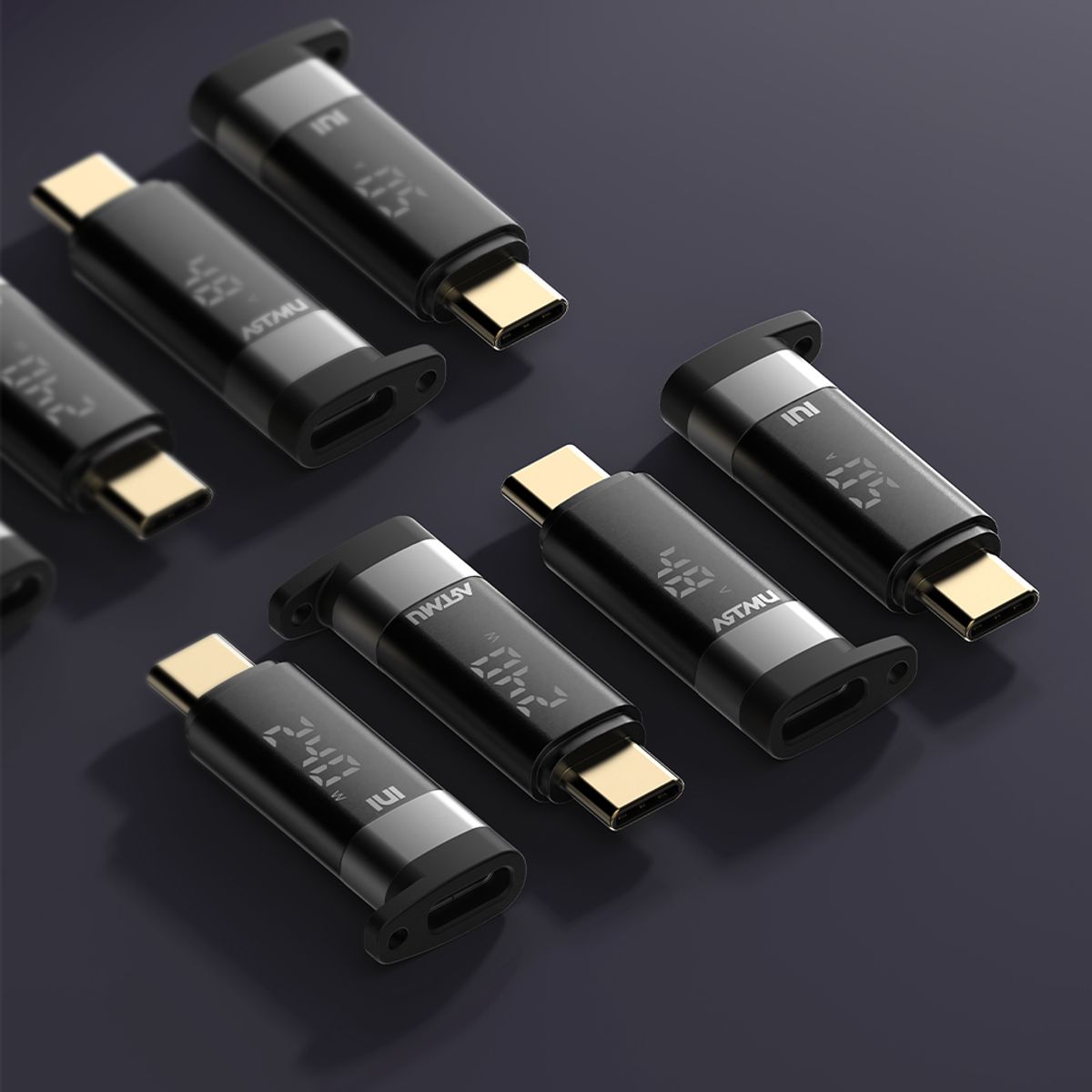 아트뮤(ARTMU) USB4 C타입 100W 240W 5A 듀얼 LED 디스플레이 젠더