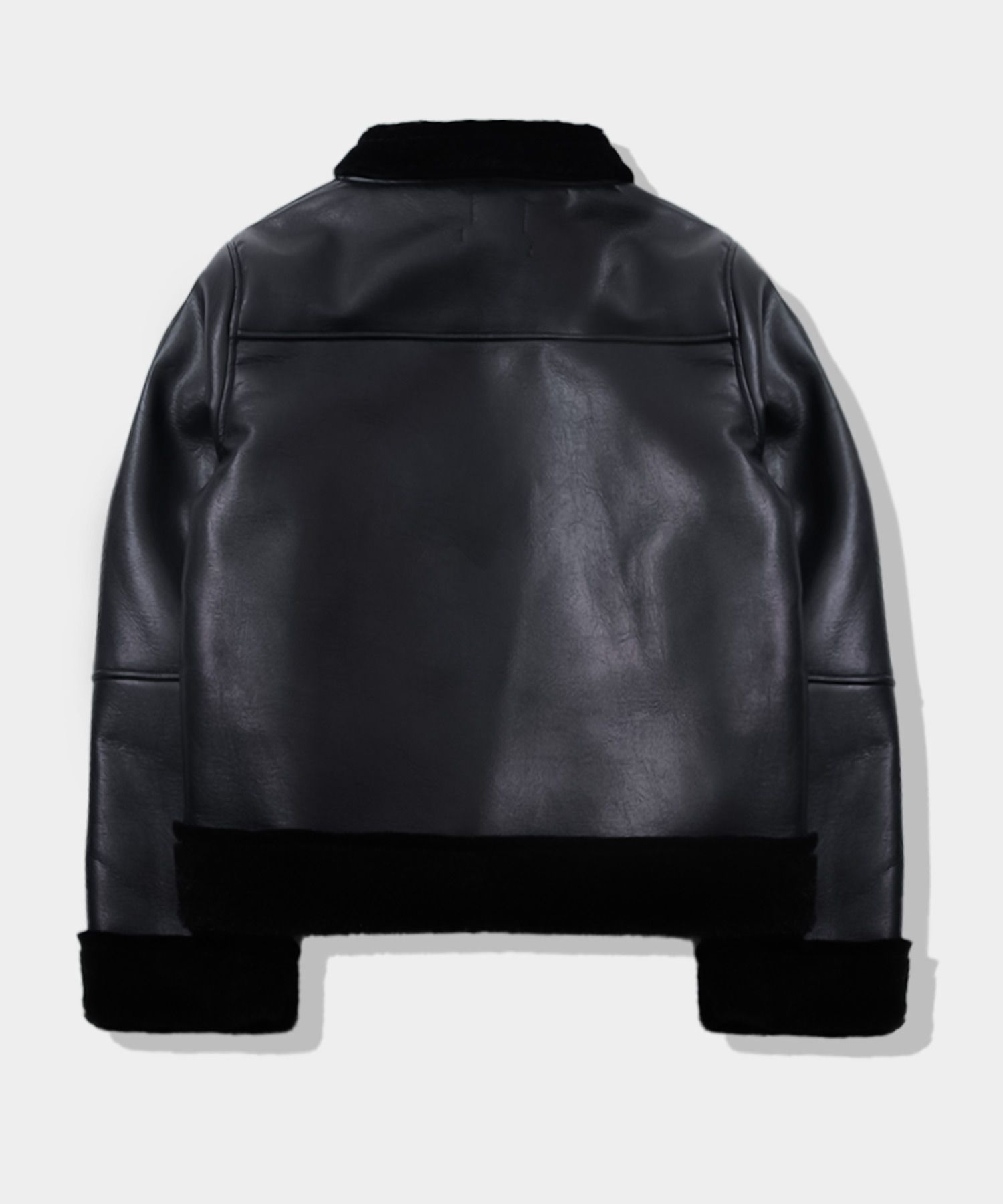 PLACESTUDIO ♥ Fur Line Detail Suede Half Mustang MUSINSA | PLACE STUDIO Fur Line Detail Overfit Suede Half