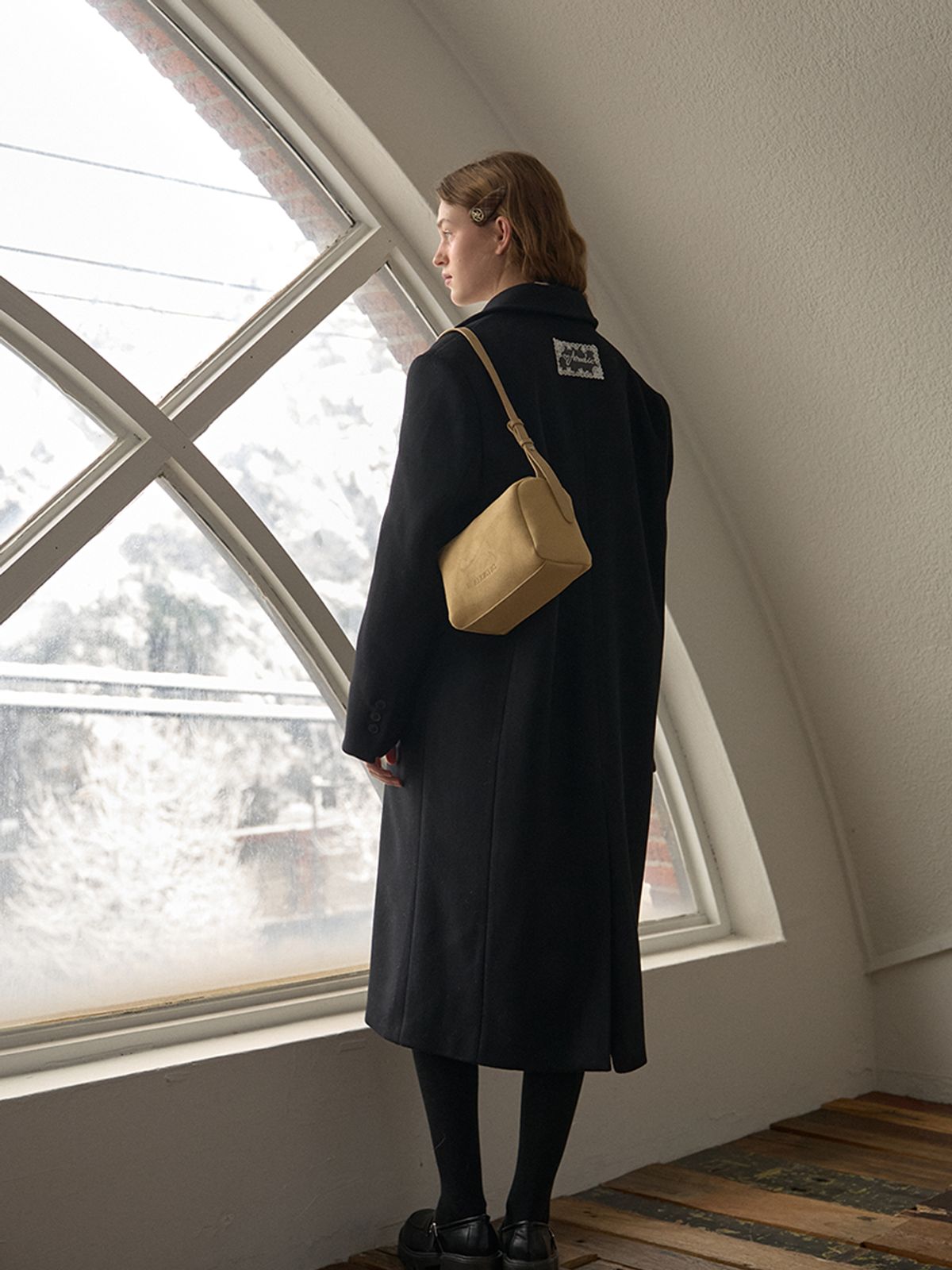 아노에틱(ANOETIC) STANDARD SINGLE WOOL COAT_BLACK