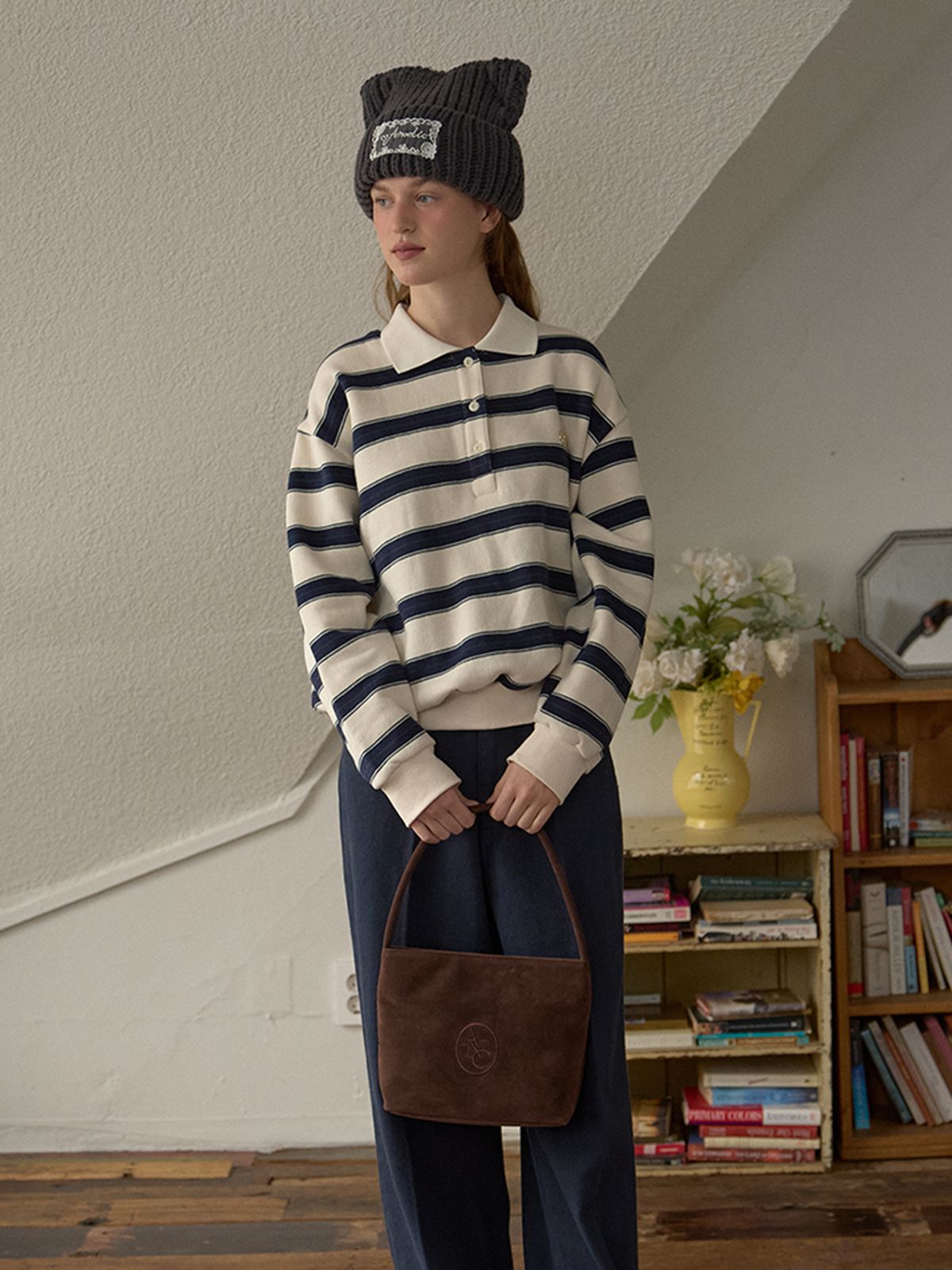 아노에틱(ANOETIC) ANC VELVET REVE BAG_BROWN