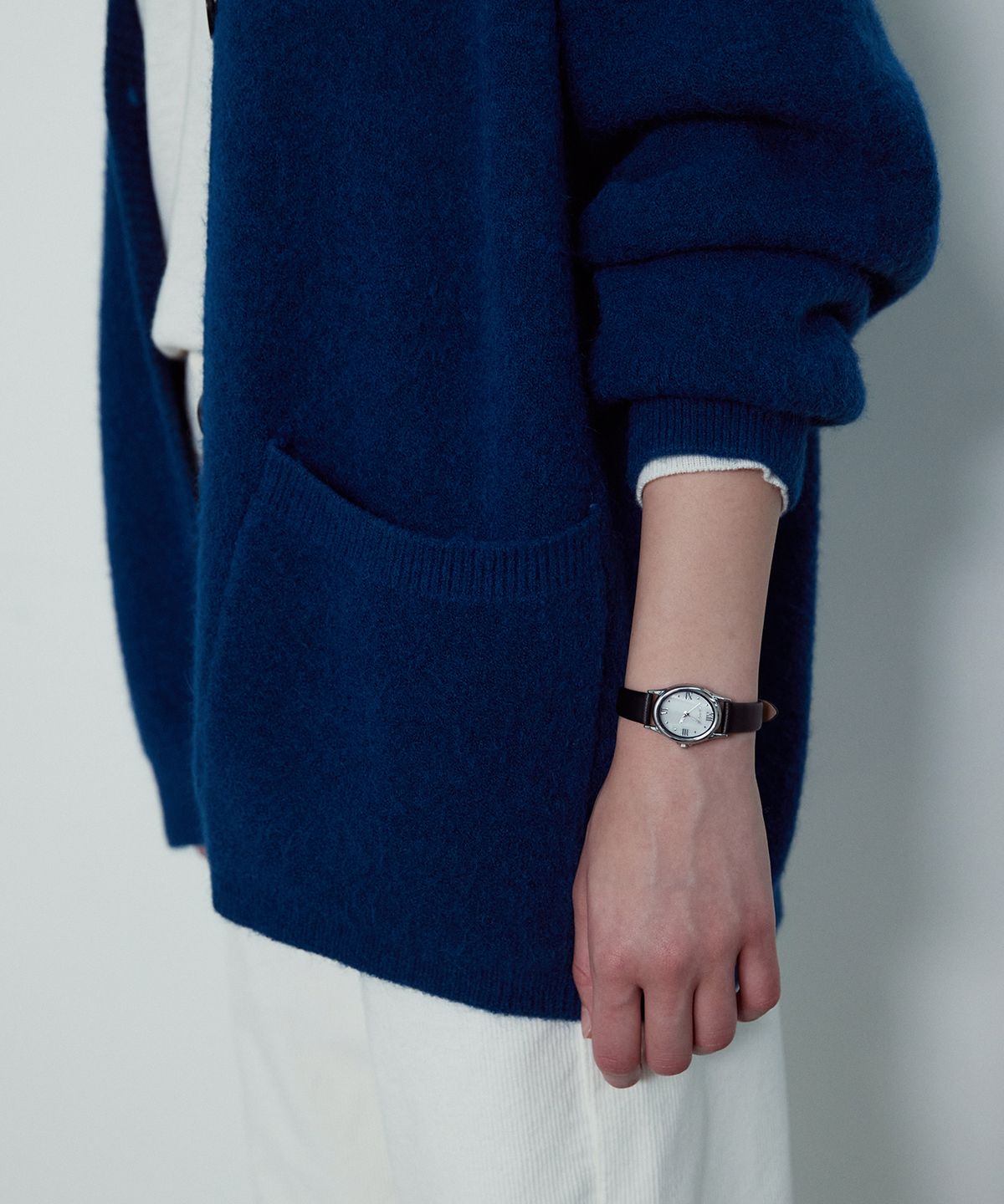 논앤논(NON AND NON) BASIC OVER FIT KNIT CARDIGAN_NWCA4168 (CHARCOAL)
