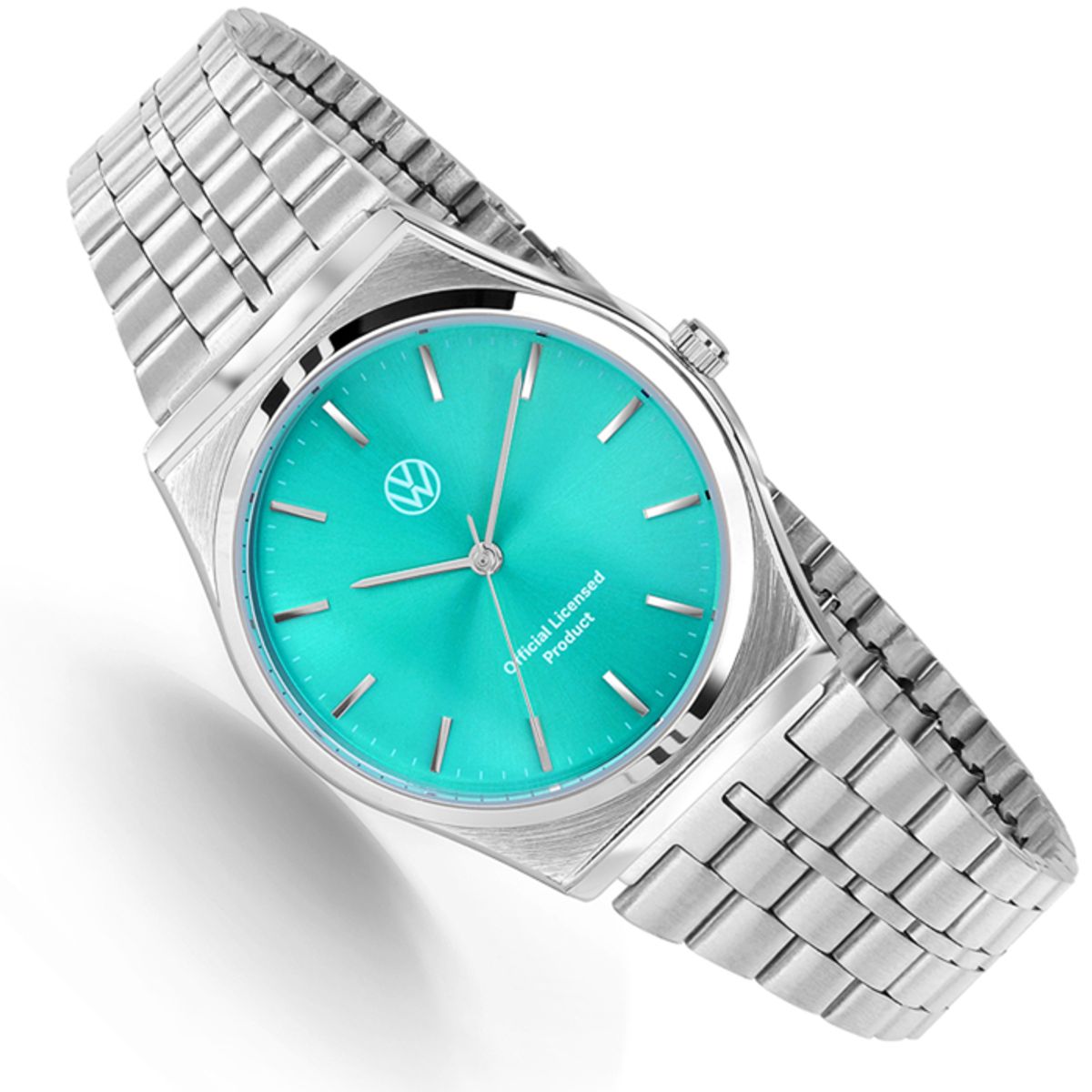 폭스바겐 와치(VOLKSVAGEN WATCH) 폭스바겐 민트컬러 실버 화이트 메탈 손목시계
